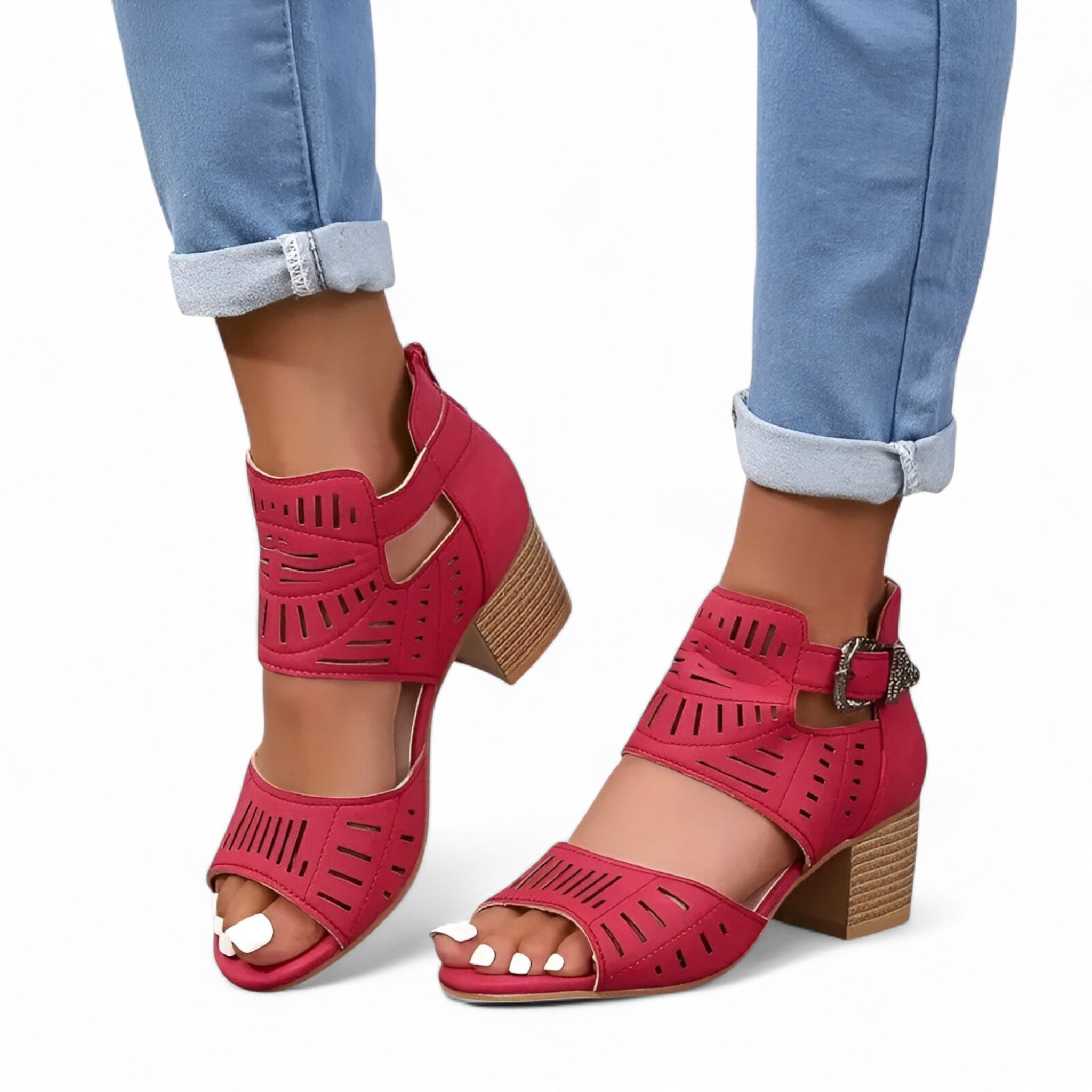 Sloane | Sandali in Velluto - Apparenza Elegante e Confortevole