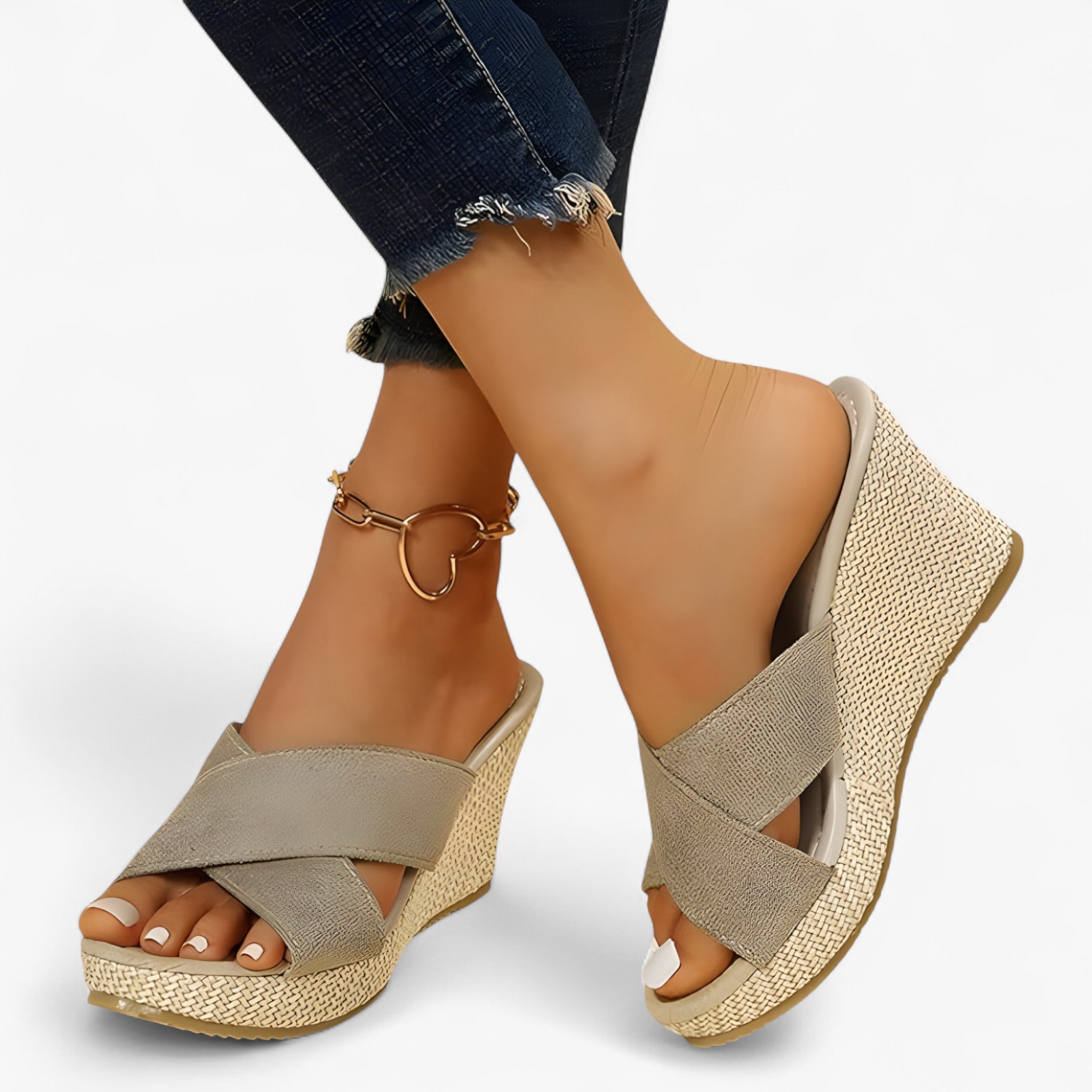 Claire | Sandali con suola con tacco spesso - Eleganti e versatili