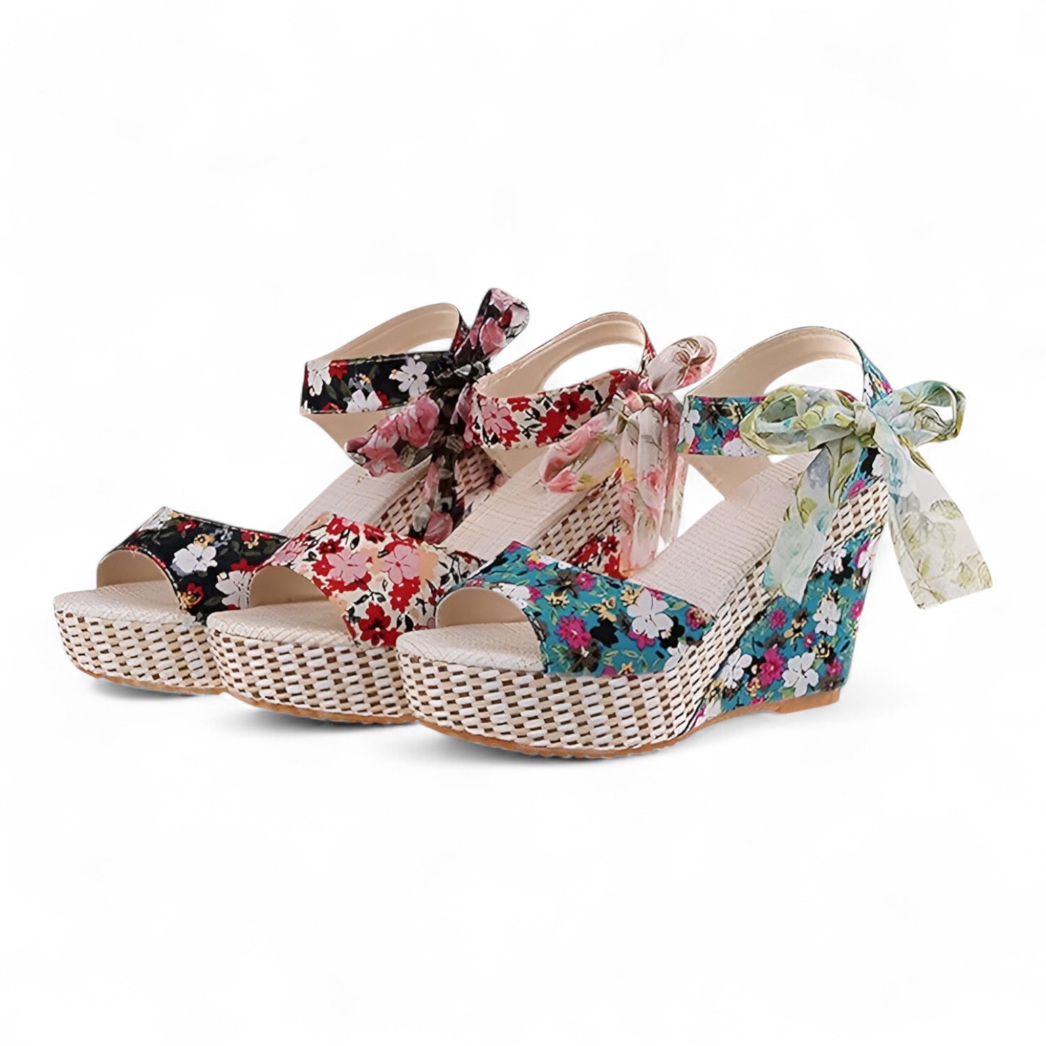 Evangeline | Sandali fioriti - Eleganti e comodi