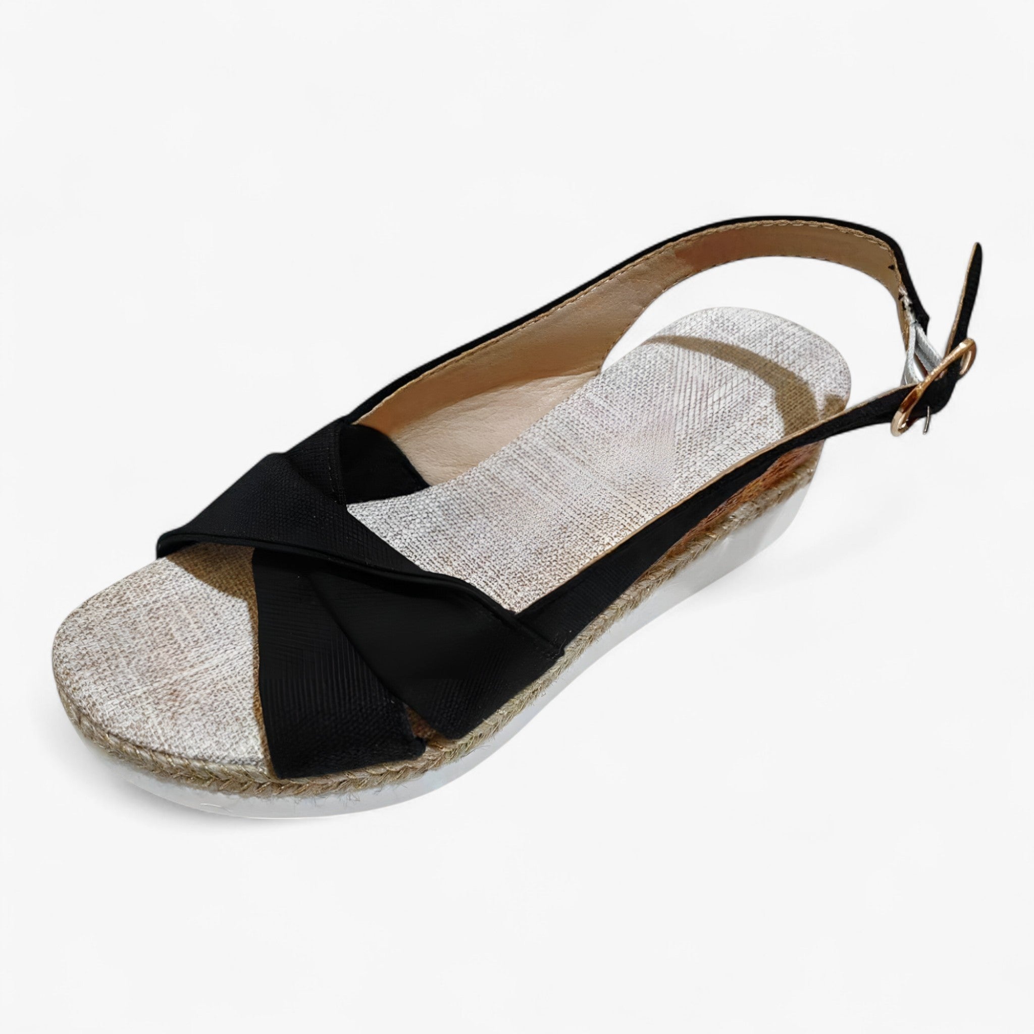 Evangeline | Sandali con zeppa e suola in espadrille - Confortevole ed elegante