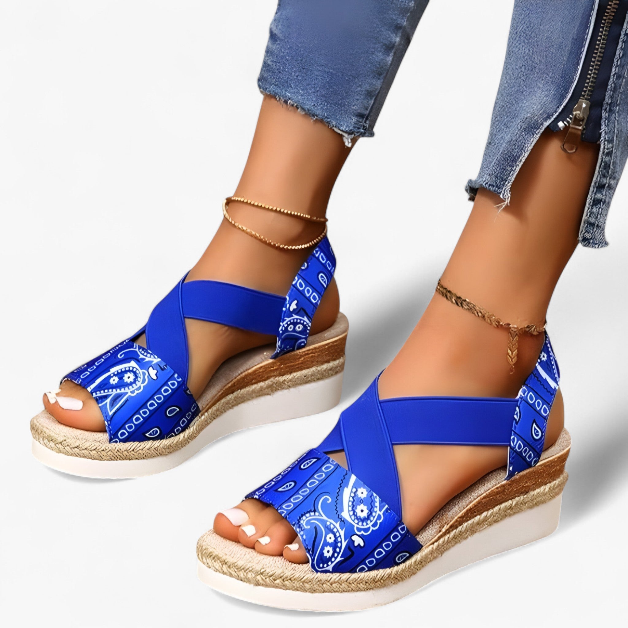 Lina | Sandali da spiaggia con piattaforma - eleganti e comodi
