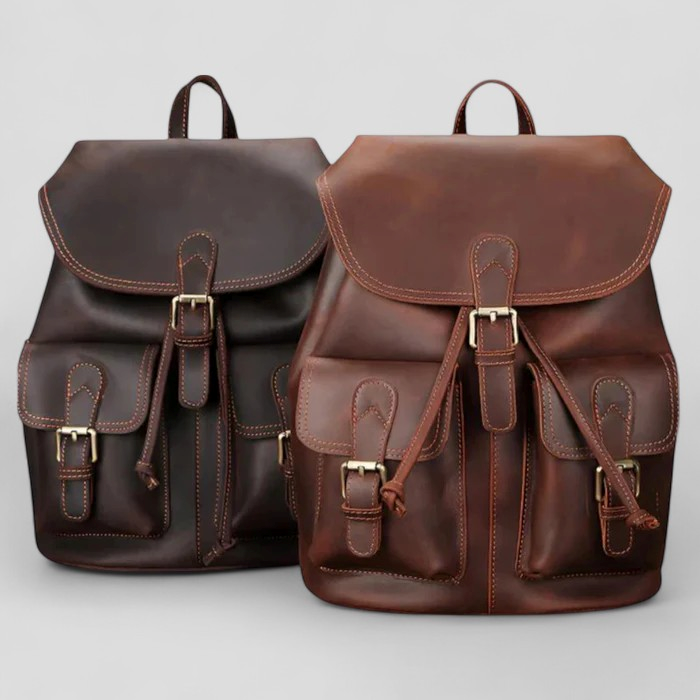 Leonardo | Zaino in Pelle Premium - - bag bag for men Bags bags for men Leather Bag men bag mens bag - Concept Palermo