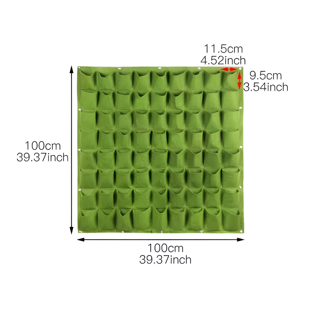 Borsa da appendere per il giardino - Perfetta per appendere le piante e per l'esterno. - 72 griglia verde - garden Garden accessories Garden supplies - Concept Palermo