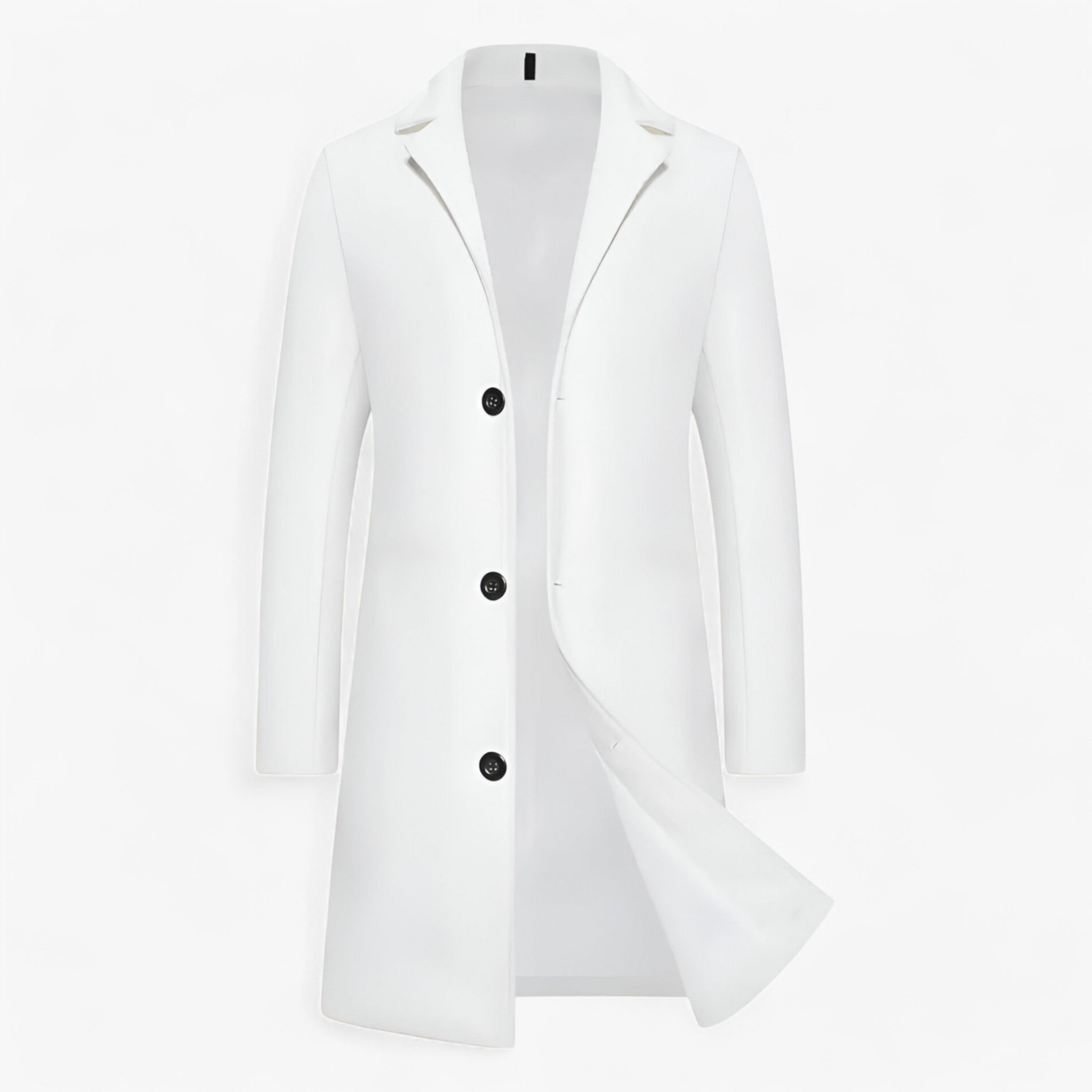 Kirk | Giacca Lunga in Cotone - Elegante Business Casual per Uomini - Bianco - - Concept Palermo