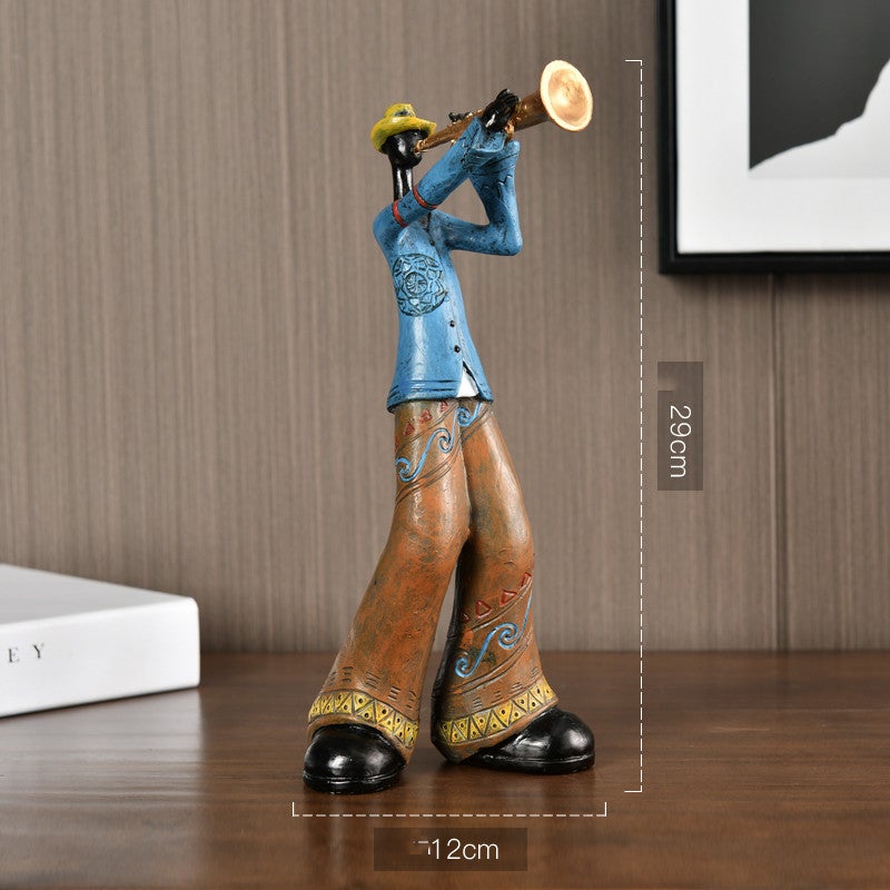 I musicisti di Handmade Music Sides hanno messo insieme la loro band - Trombettista - Decor figurines home decor - Concept Palermo