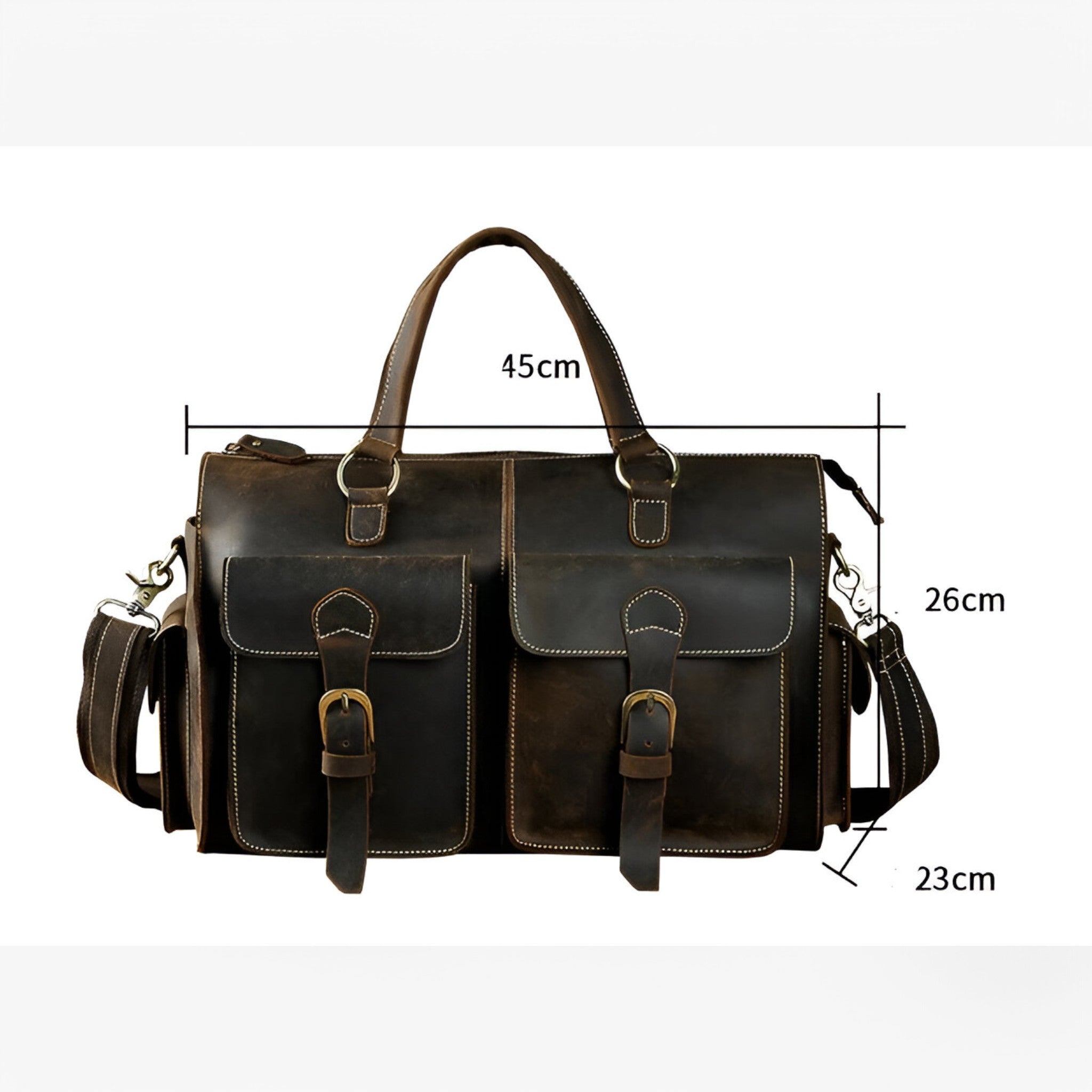 Leon | Valigetta in Autentica Pelle Vintage - - - Concept Palermo