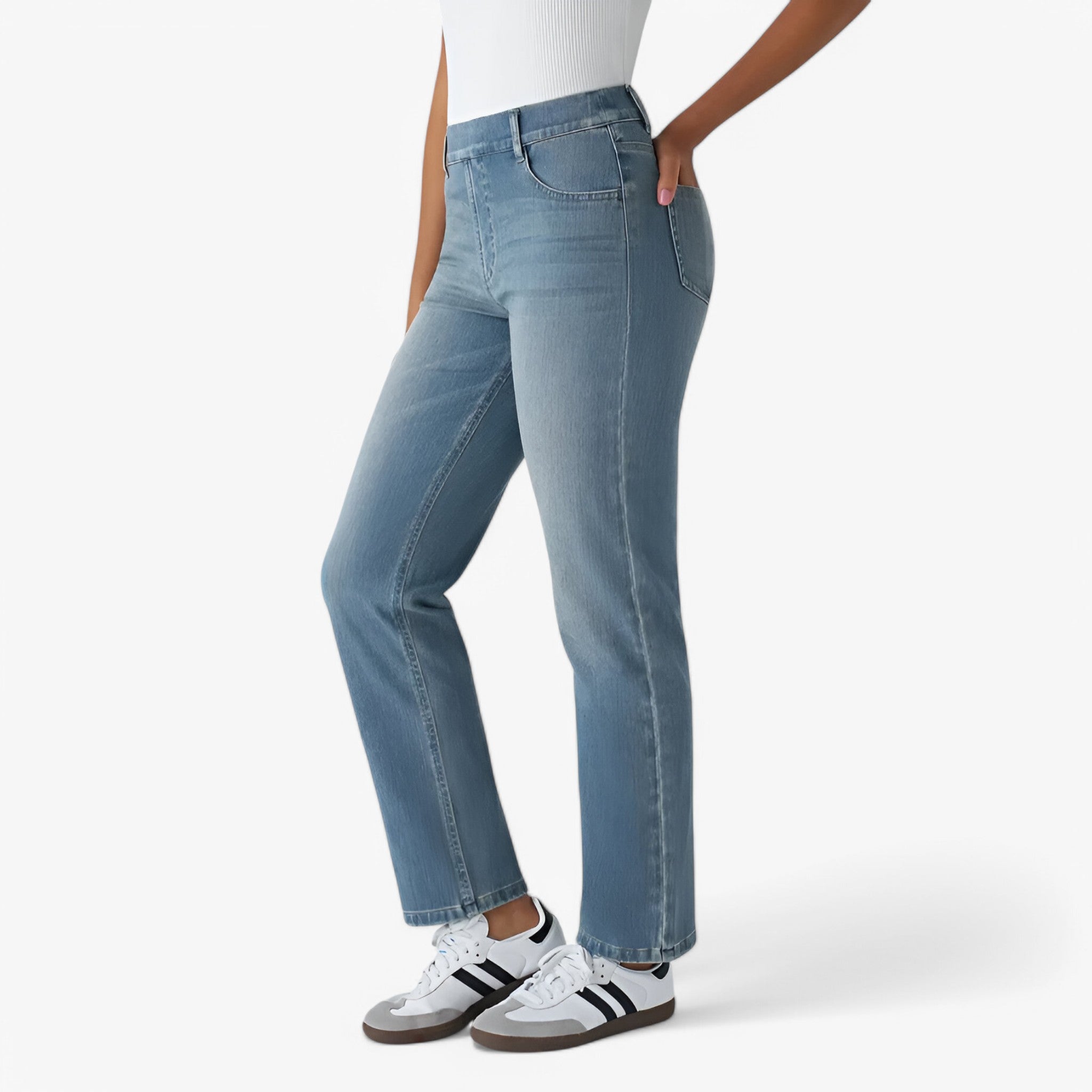 Nina | Pantaloni a vita alta - Elasticizzati e Confortevoli - - - Concept Palermo
