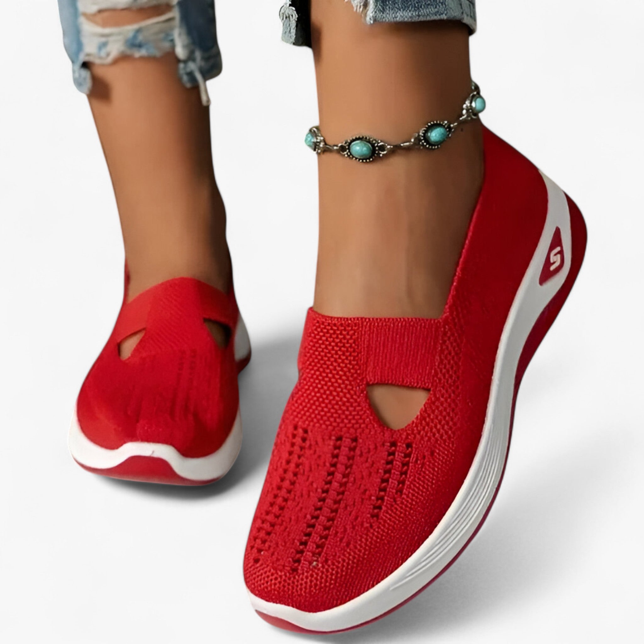 Clare | Scarpe morbide – Leggere e ammortizzate - Rosso - - Concept Palermo