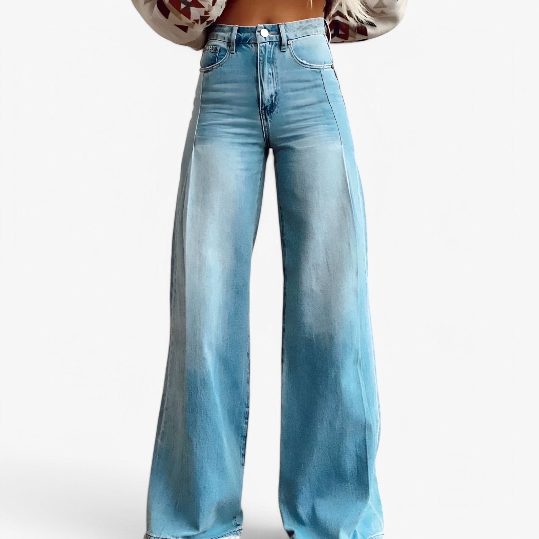 Clare | Pantaloni a gamba larga - Casual e alla moda - Blu - - Concept Palermo