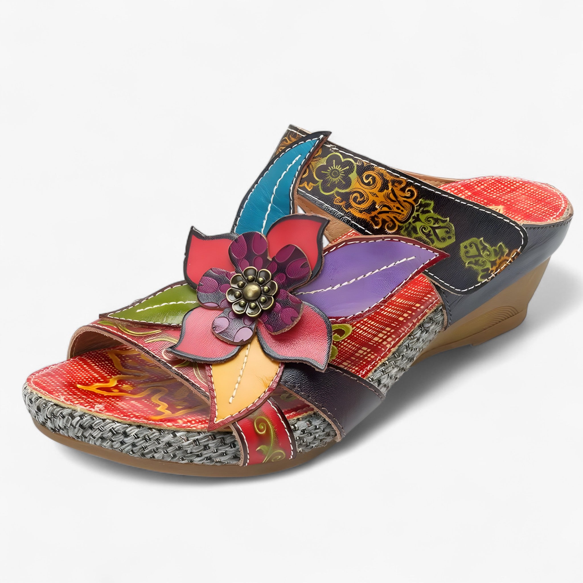 Dalia | Sandali Bohemia - Rosso Venezia - chaussure google sandale - Concept Palermo