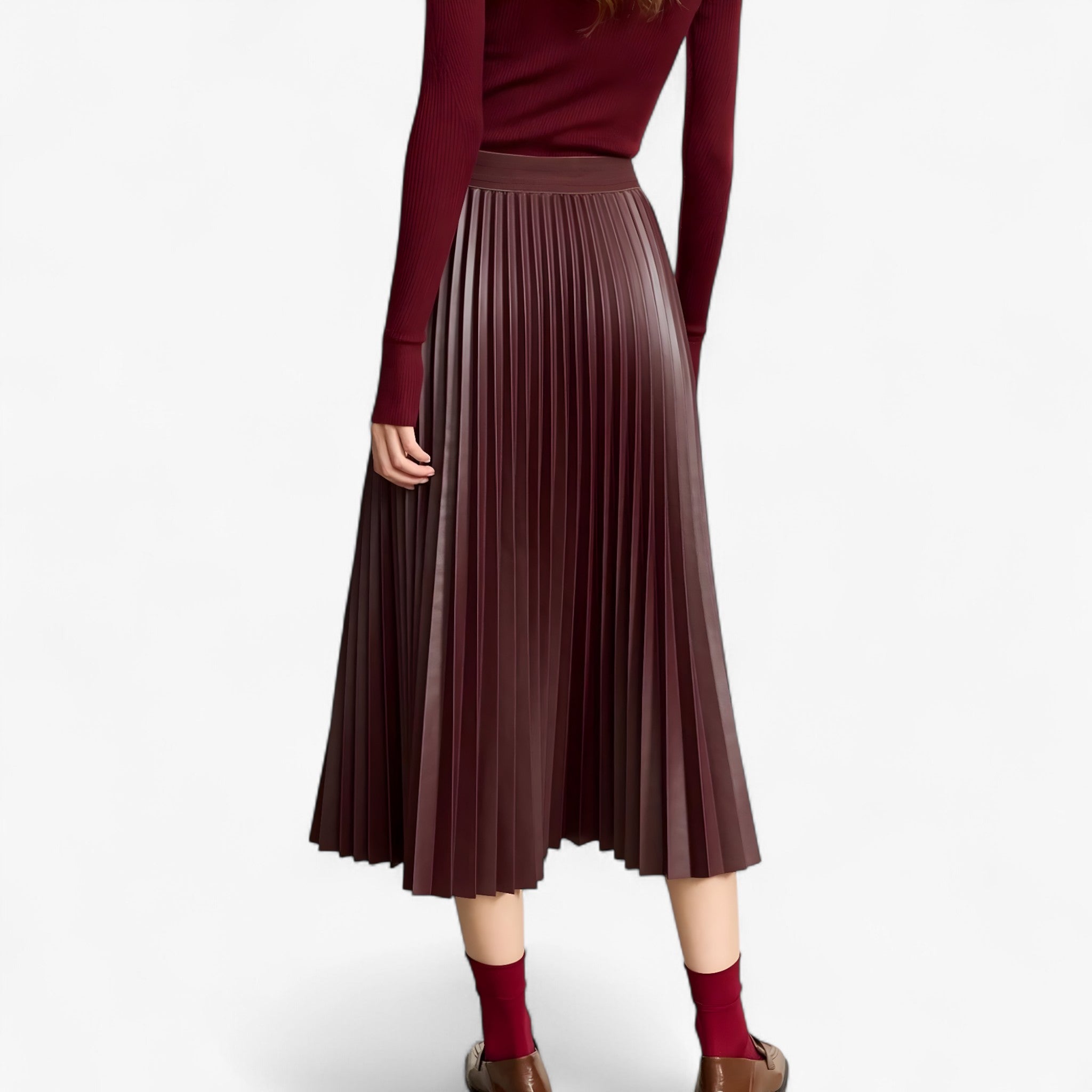 Gelly | Gonna in Pelle Plissettata - - MYLA_NEW Skirt - Concept Palermo