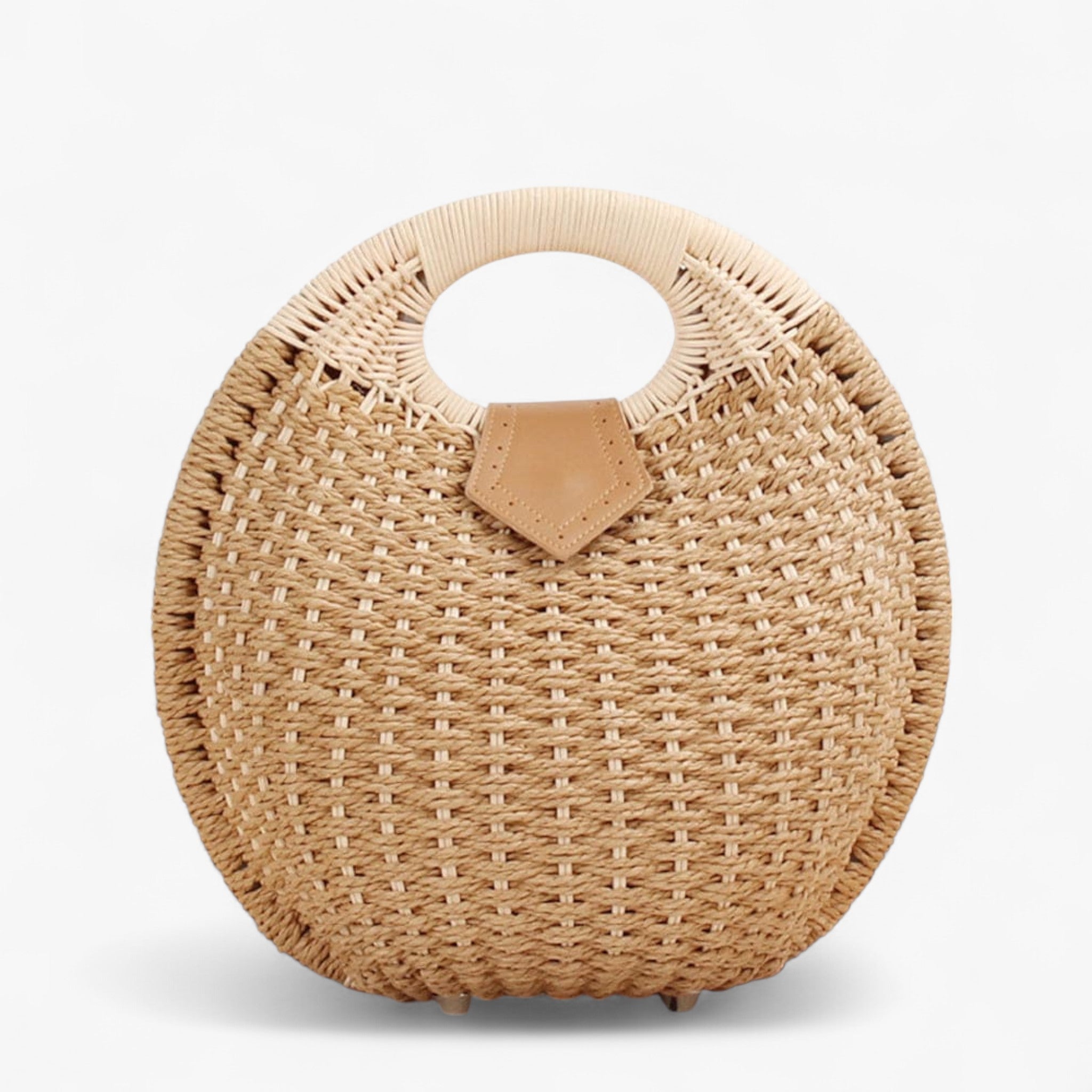 Charlotte | Borsa in rattan - Marrone chiaro - Bags handbags rattan bags Tassen women bags Women's handbags - Concept Palermo