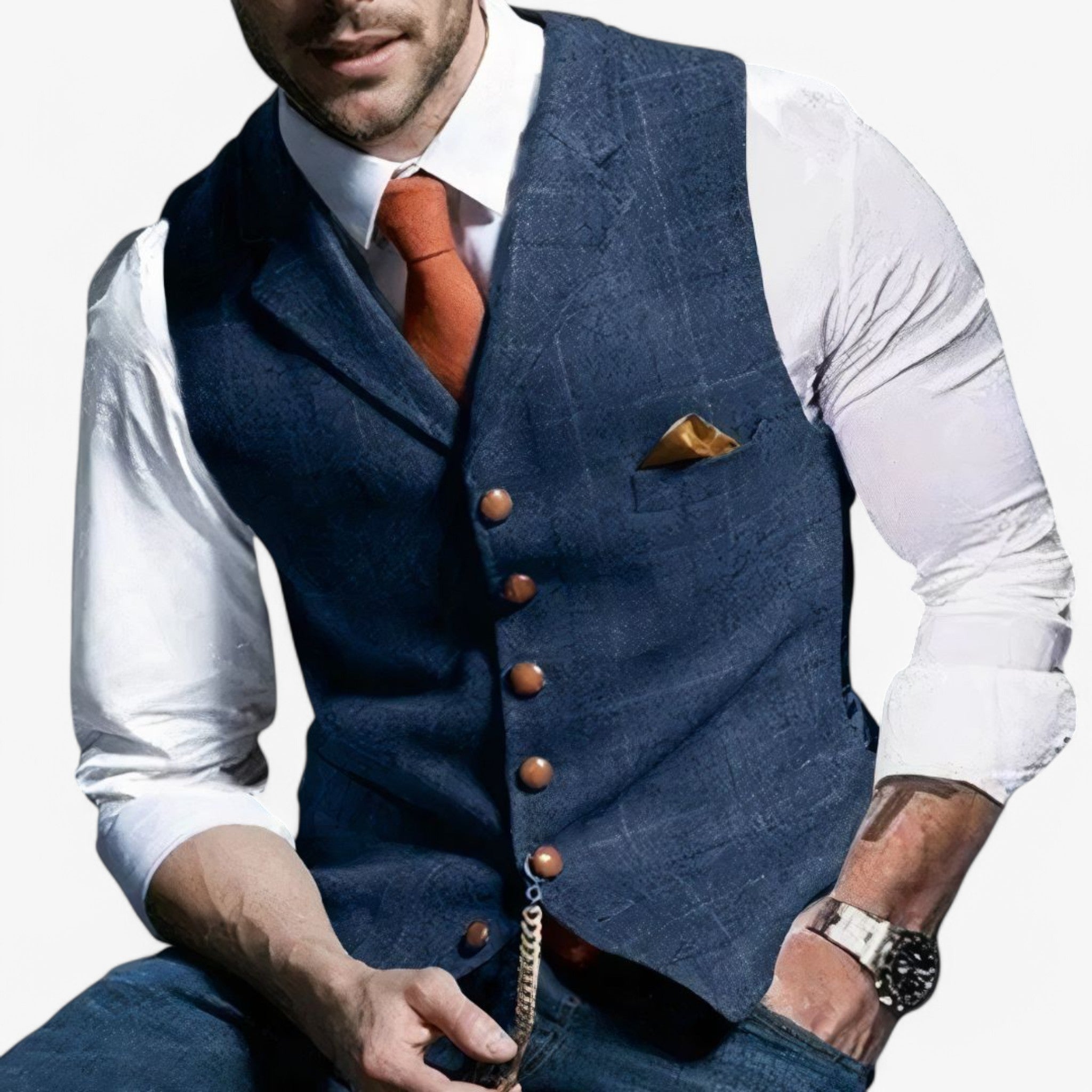 Daniel | Gilet da Uomo Senza Tempo - Blu - - Concept Palermo