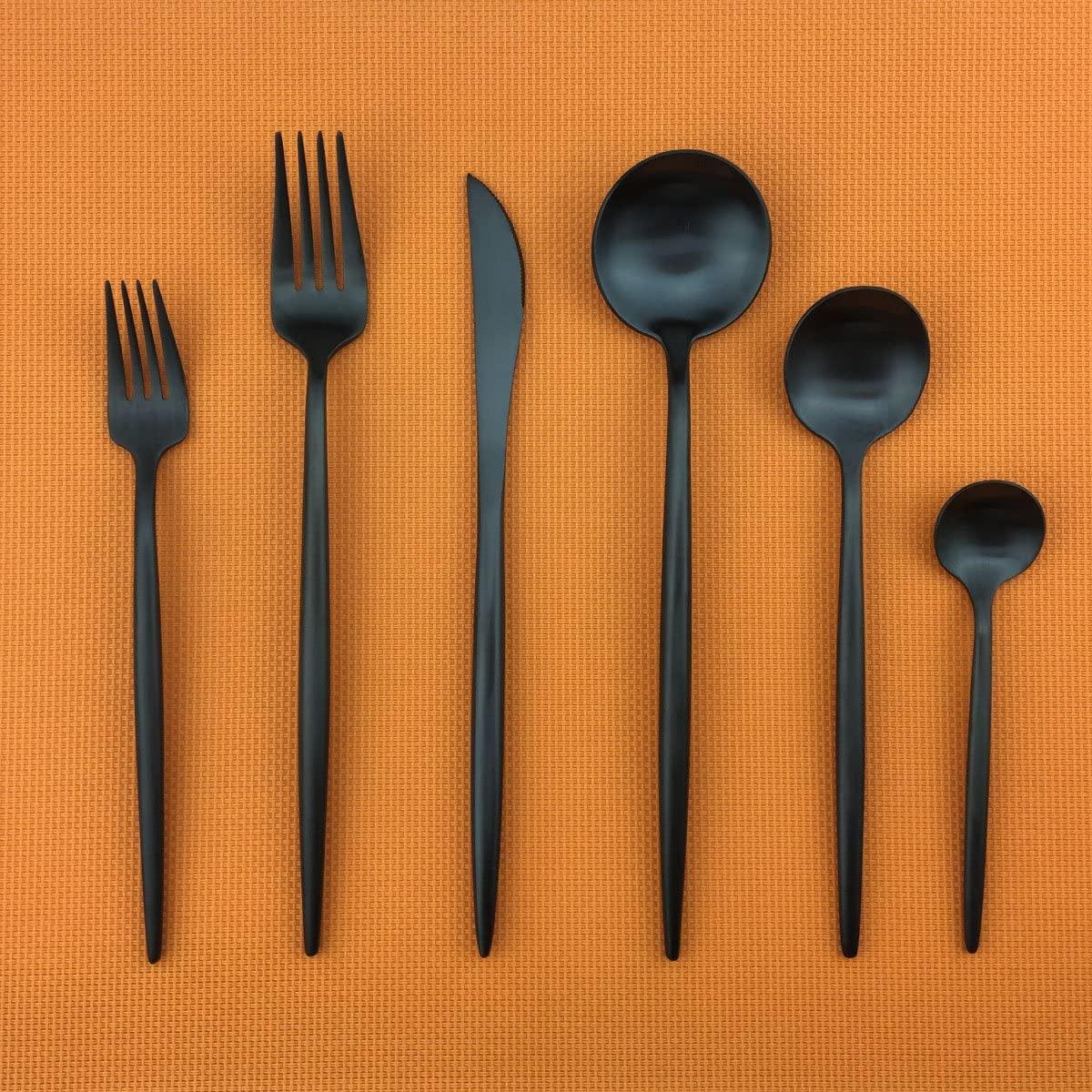 Torin - 36 pezzi di posate minimaliste - - cutlery cutlery sets Flatware Sets forks knives minimalist cutlery spoons stainless steel teaspoons - Concept Palermo