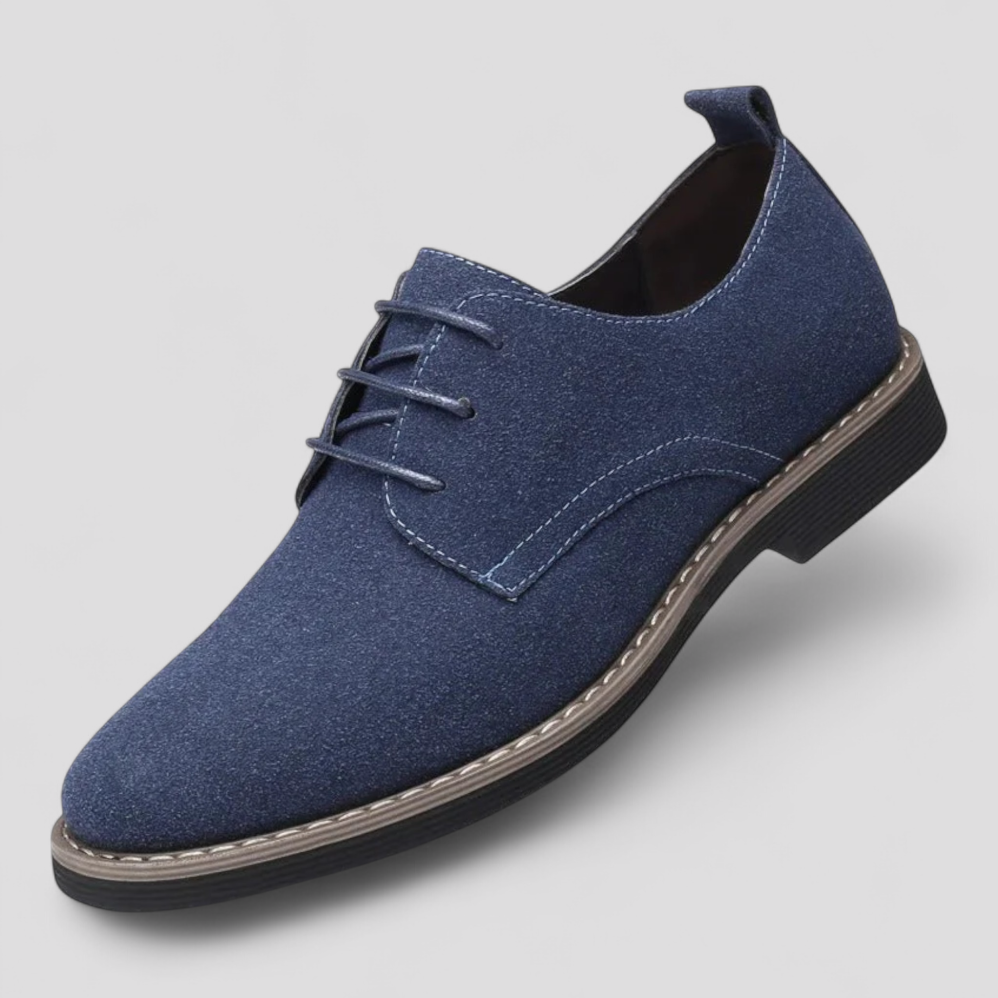 Filbert - Scarpe stringate da uomo in pelle scamosciata - Blu - Men's Shoes - Concept Palermo
