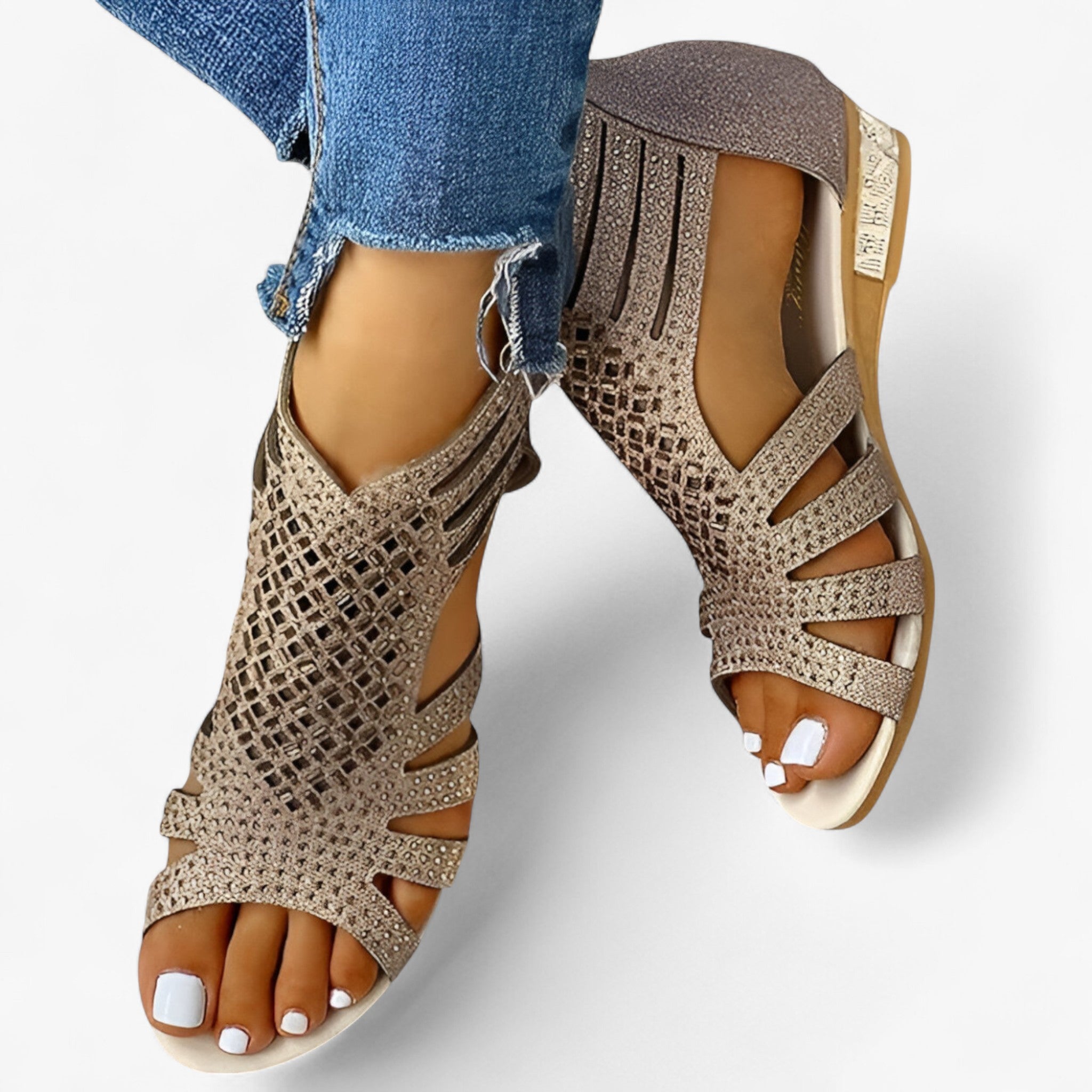 Rosalinda | Sandali in cristallo – Leggeri e glamour