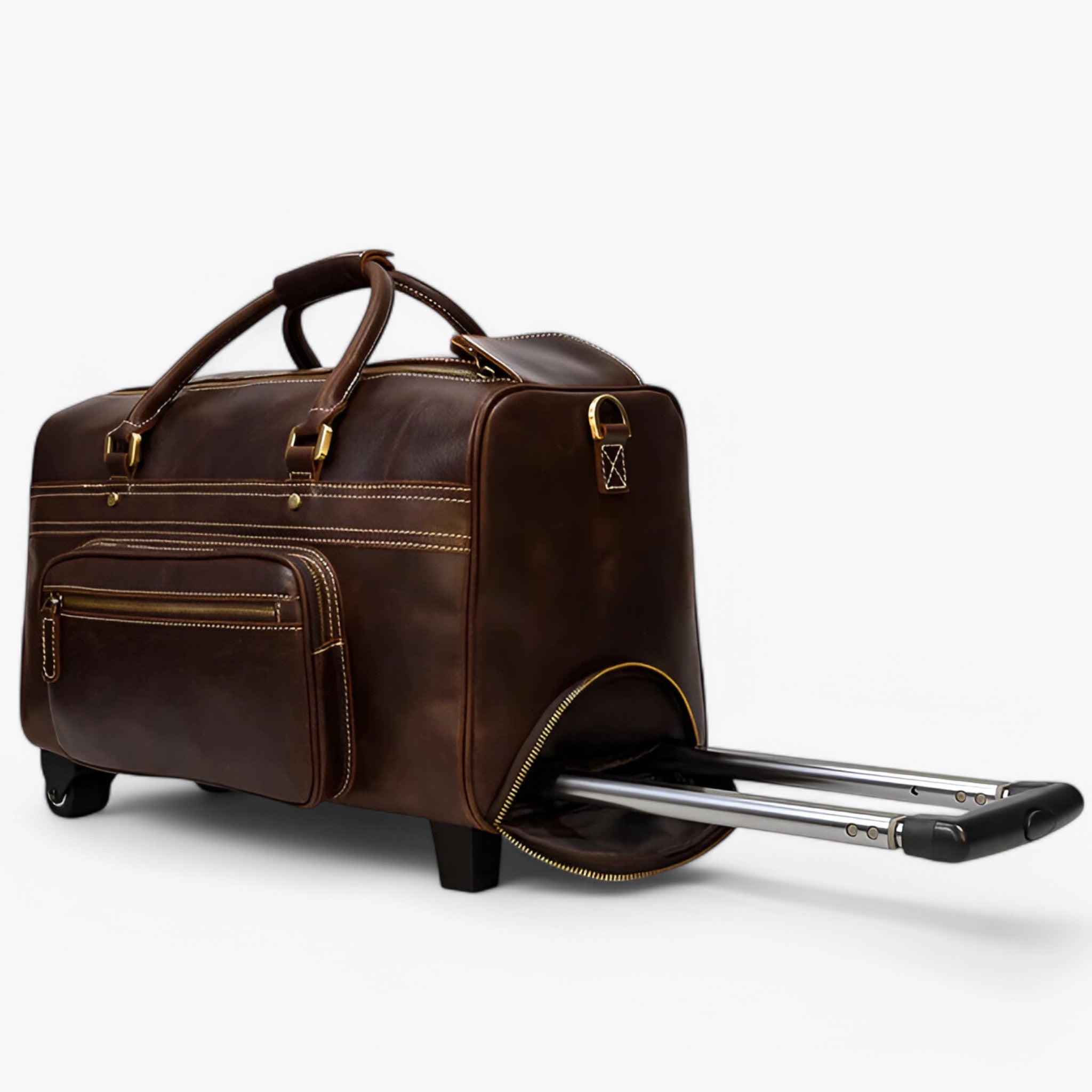 Alessandro | Trolley da Viaggio in Pelle Elegante - - - Concept Palermo