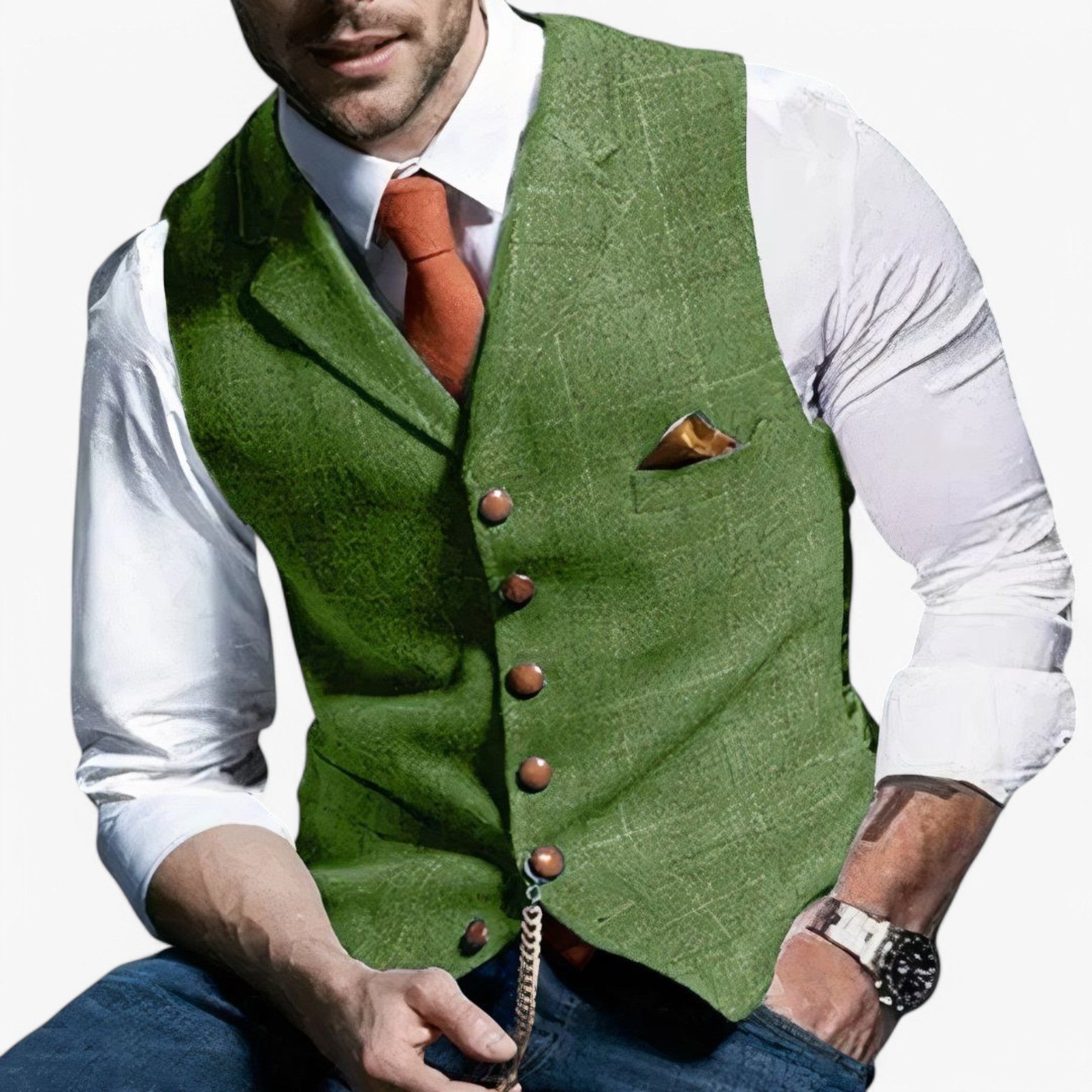 Daniel | Gilet da Uomo Senza Tempo - Verde - - Concept Palermo