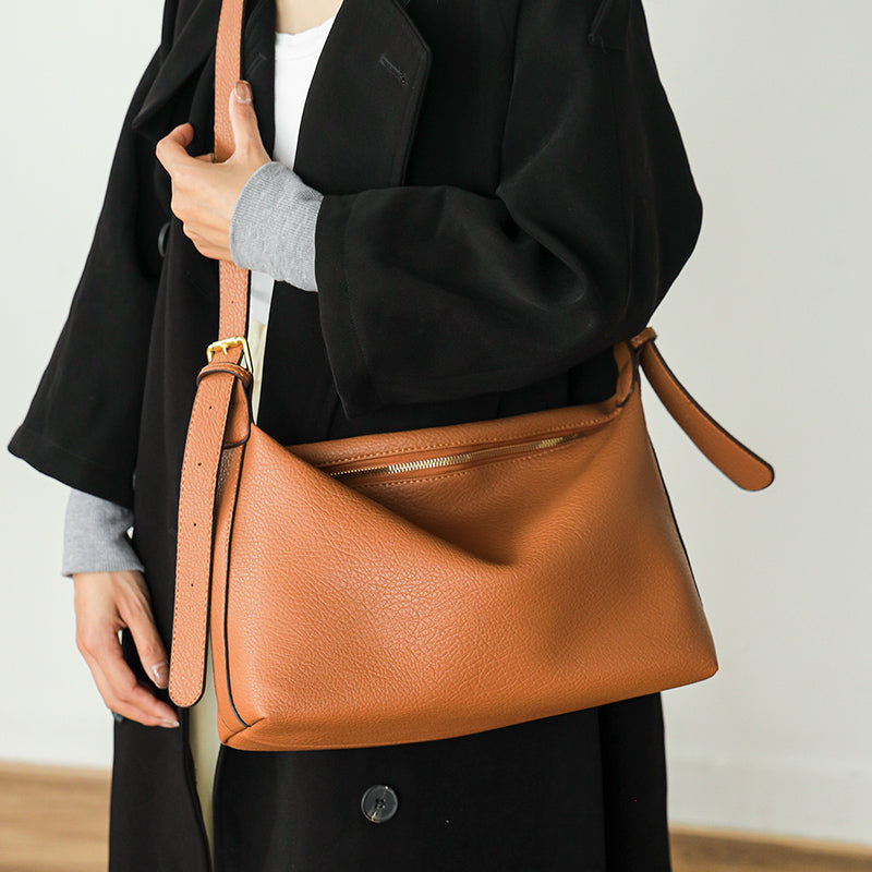 BORSA A TRACOLLA AMBRA - Marrone chiaro 32x12x21 cm - Shoulder Bags - Concept Palermo