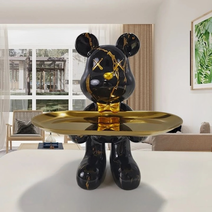 CraftBear - Statua di orso con vassoio - Spiga (Quasi esaurito!) - home Skulptur Statue tray - Concept Palermo
