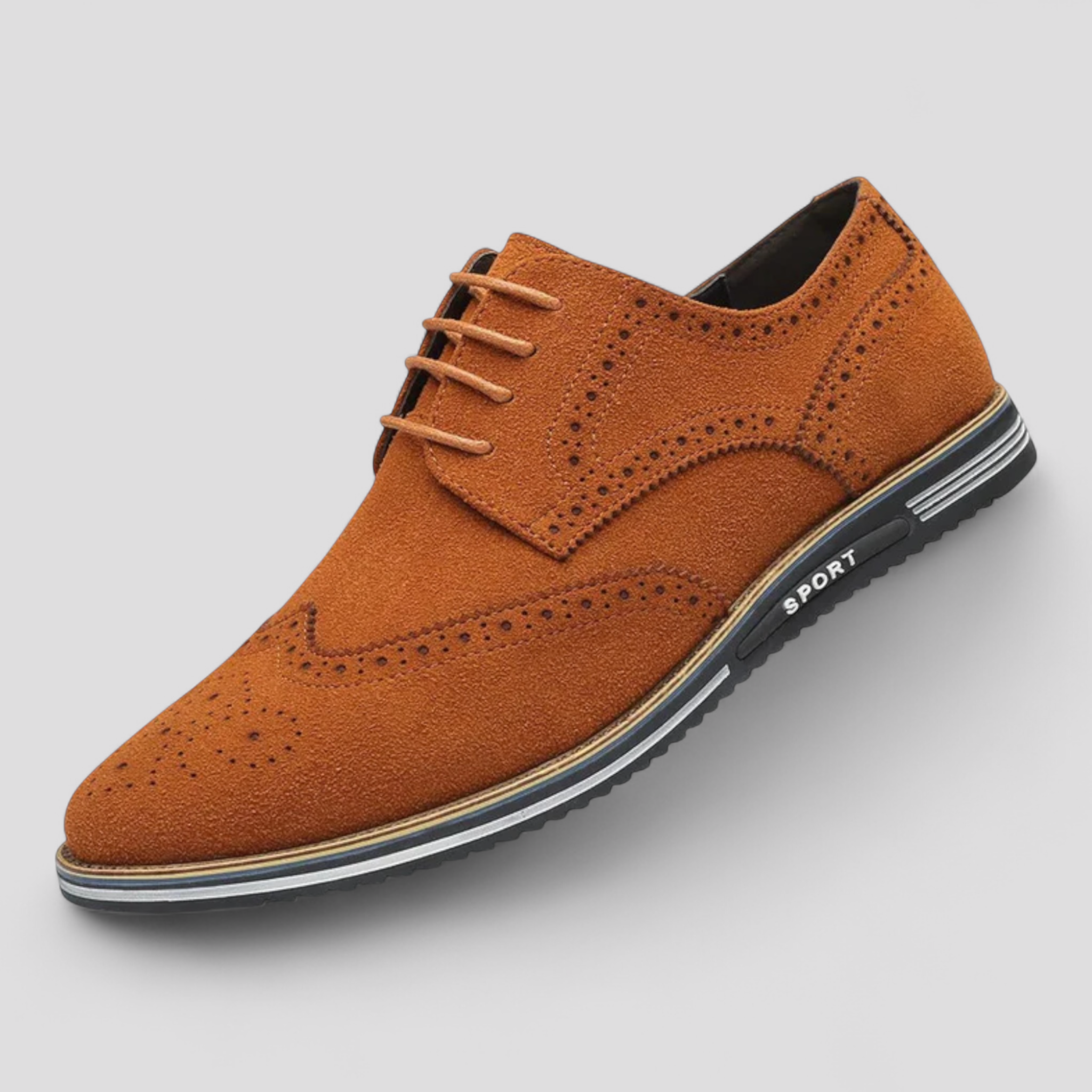 Filbert - Scarpe stringate da uomo in pelle scamosciata - Marrone - Men's Shoes - Concept Palermo