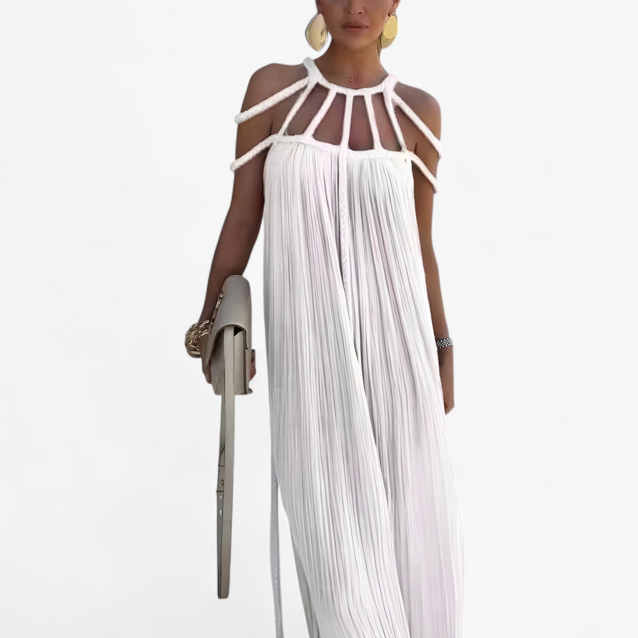 Linette | Abito Lungo - Bianco Taglia unica (34-46) - - Concept Palermo