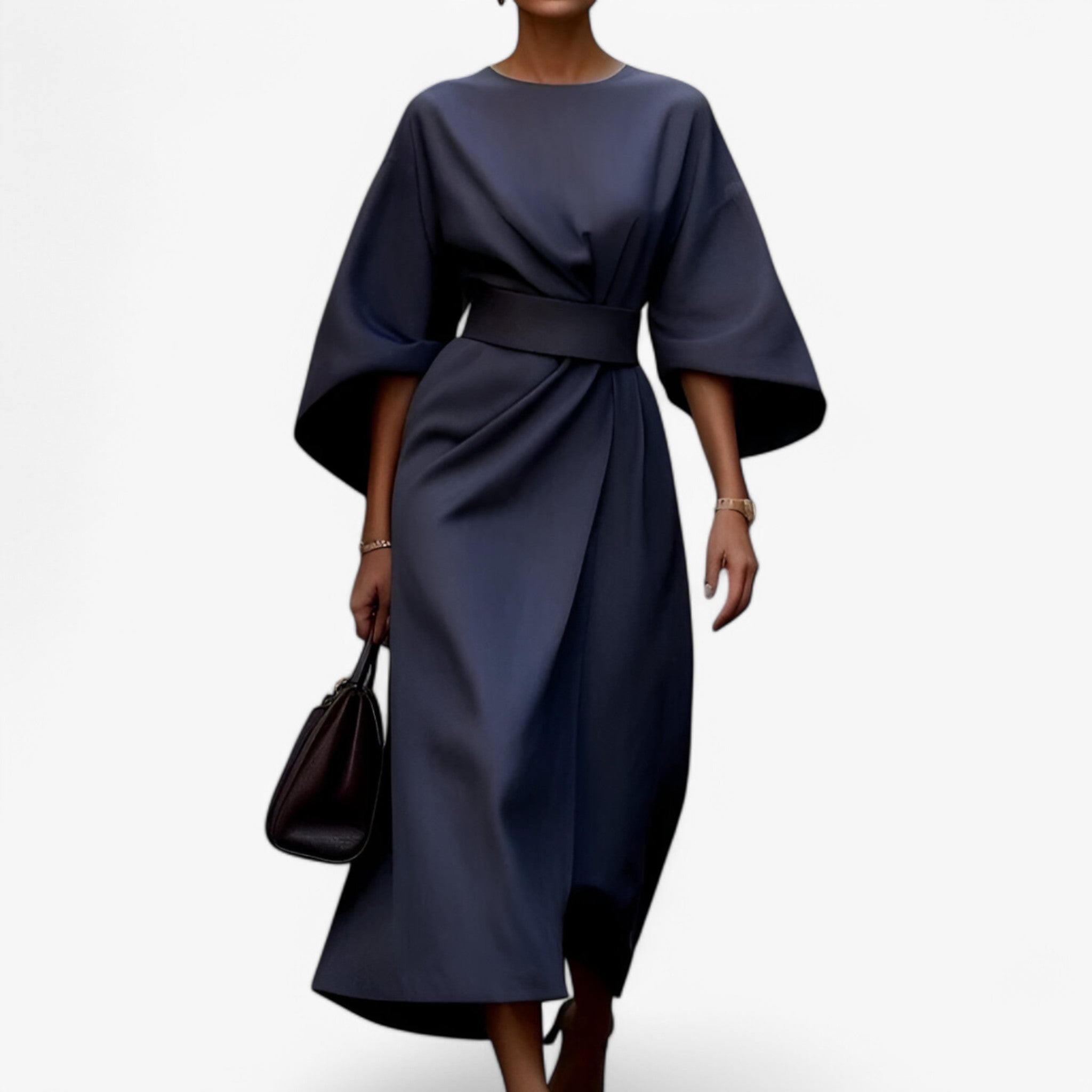 Nova | Abito asimmetrico - moderno e elegante - Blu scuro - - Concept Palermo