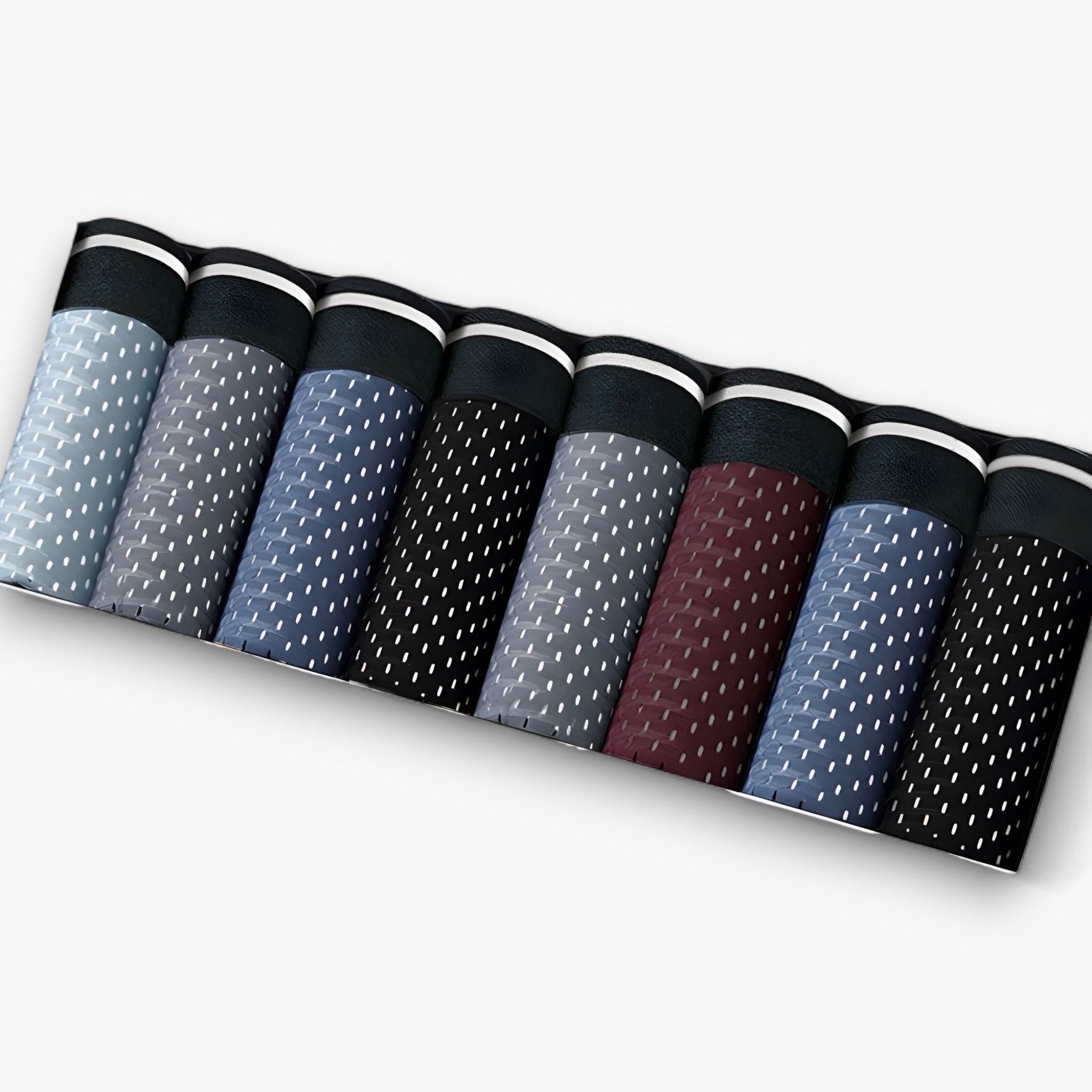 Kyle | Slip in seta ghiacciata da uomo - Intimo traspirante - 2 Neri - 2 Blu - 2 Grigio scuro - 1 Rossa - 1 Grigio blu - boxer briefs briefs men's underwear - Concept Palermo