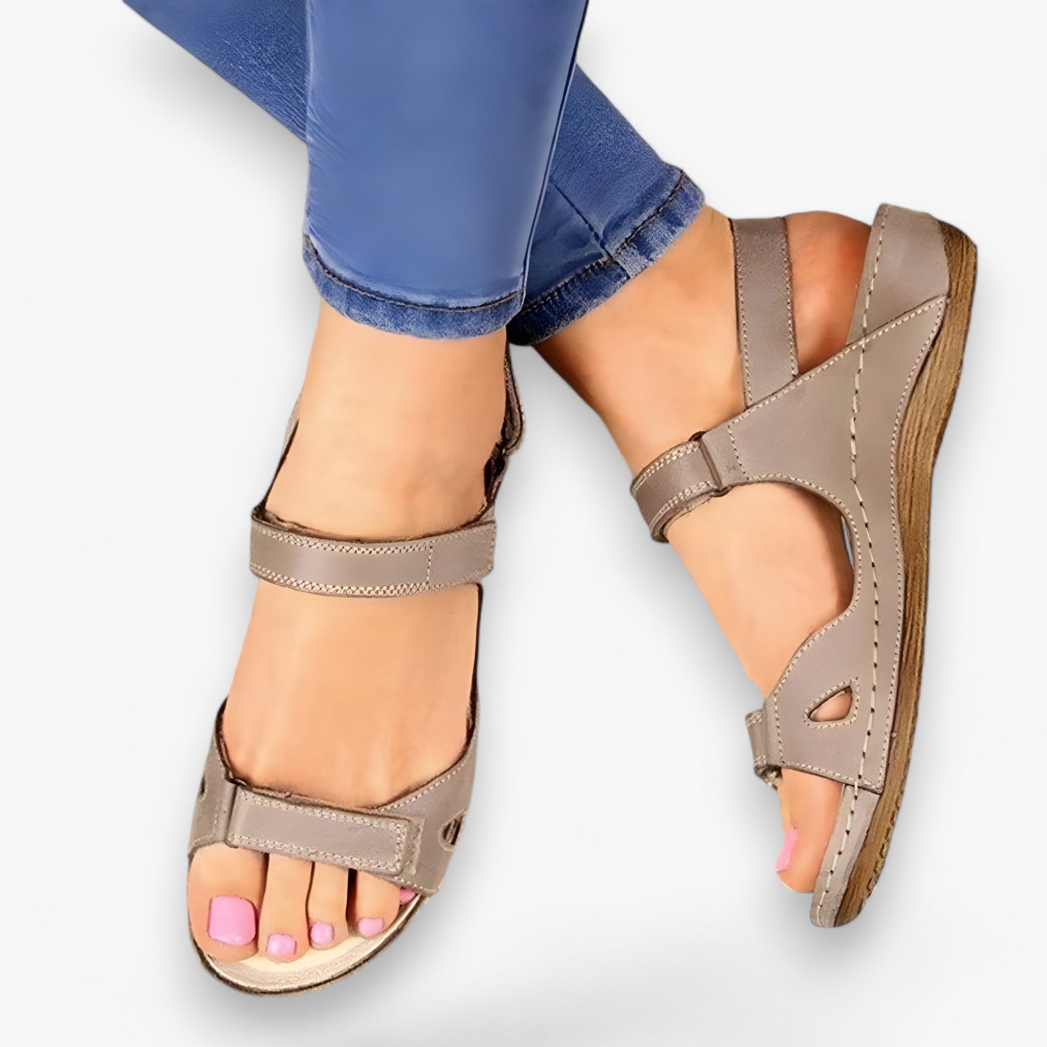 Premium™ | Sandali ortopedici - Grigio - Footwear women - Concept Palermo