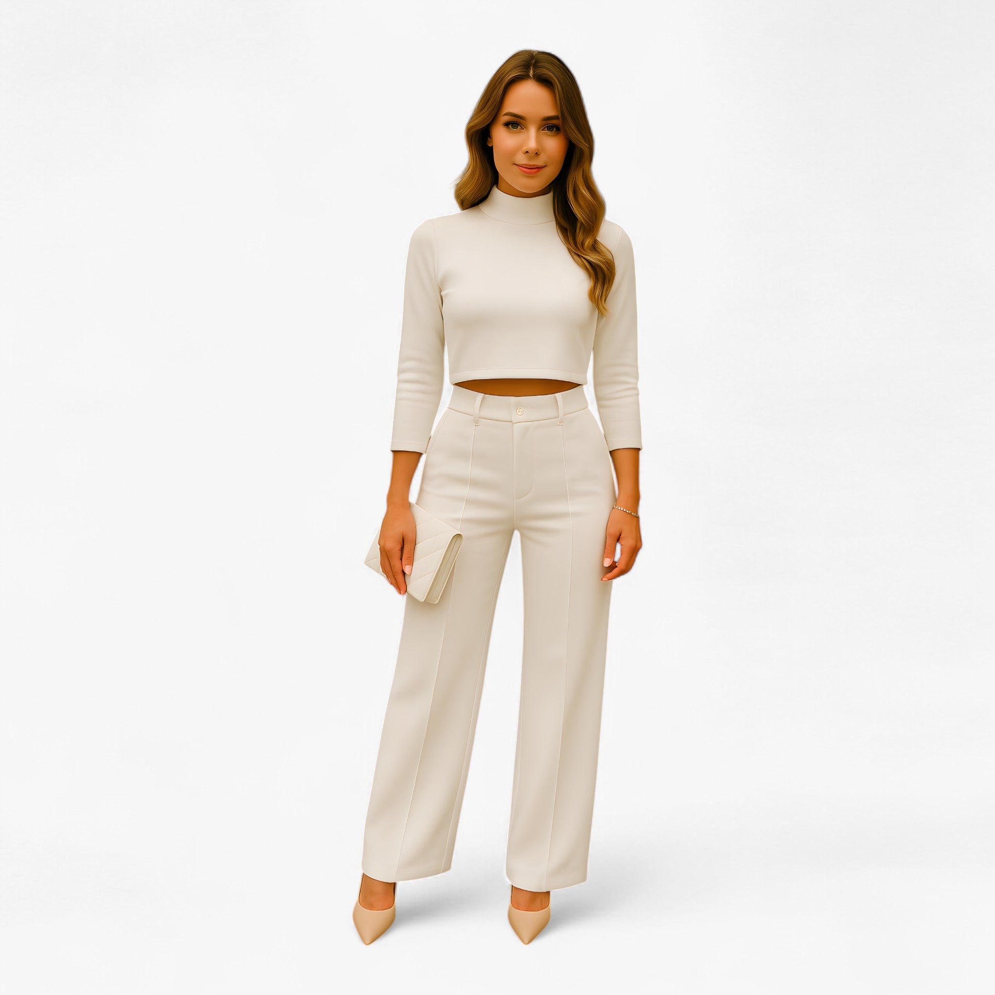 Beth | Due Pezzi - Eleganza e versatilità in ogni momento - Bianco - Two Piece Sets Women fashion - Concept Palermo