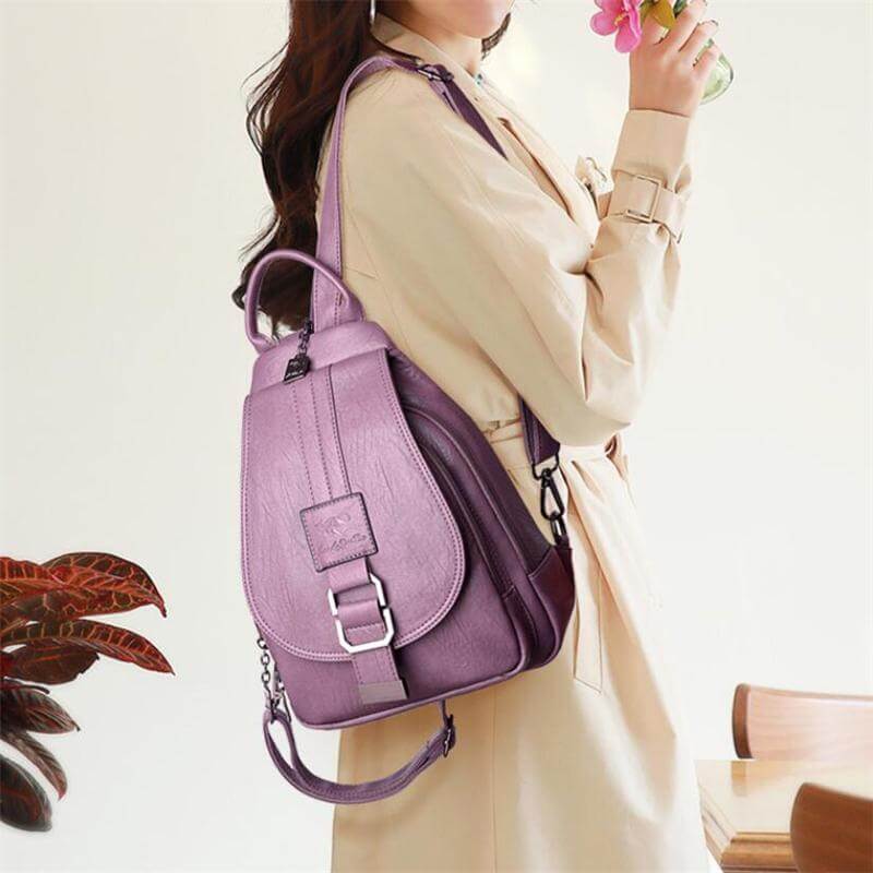 Veala | Zaino in pelle elegante e chic - - Backpacks women's backpack - Concept Palermo