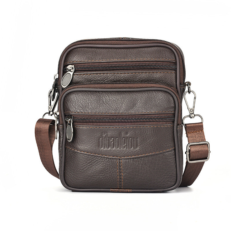 Borsa a tracolla in pelle nuova per uomo - Colore caffè scuro - bags for men Crossbody Bags Shoulder & Crossbody Bags - Concept Palermo