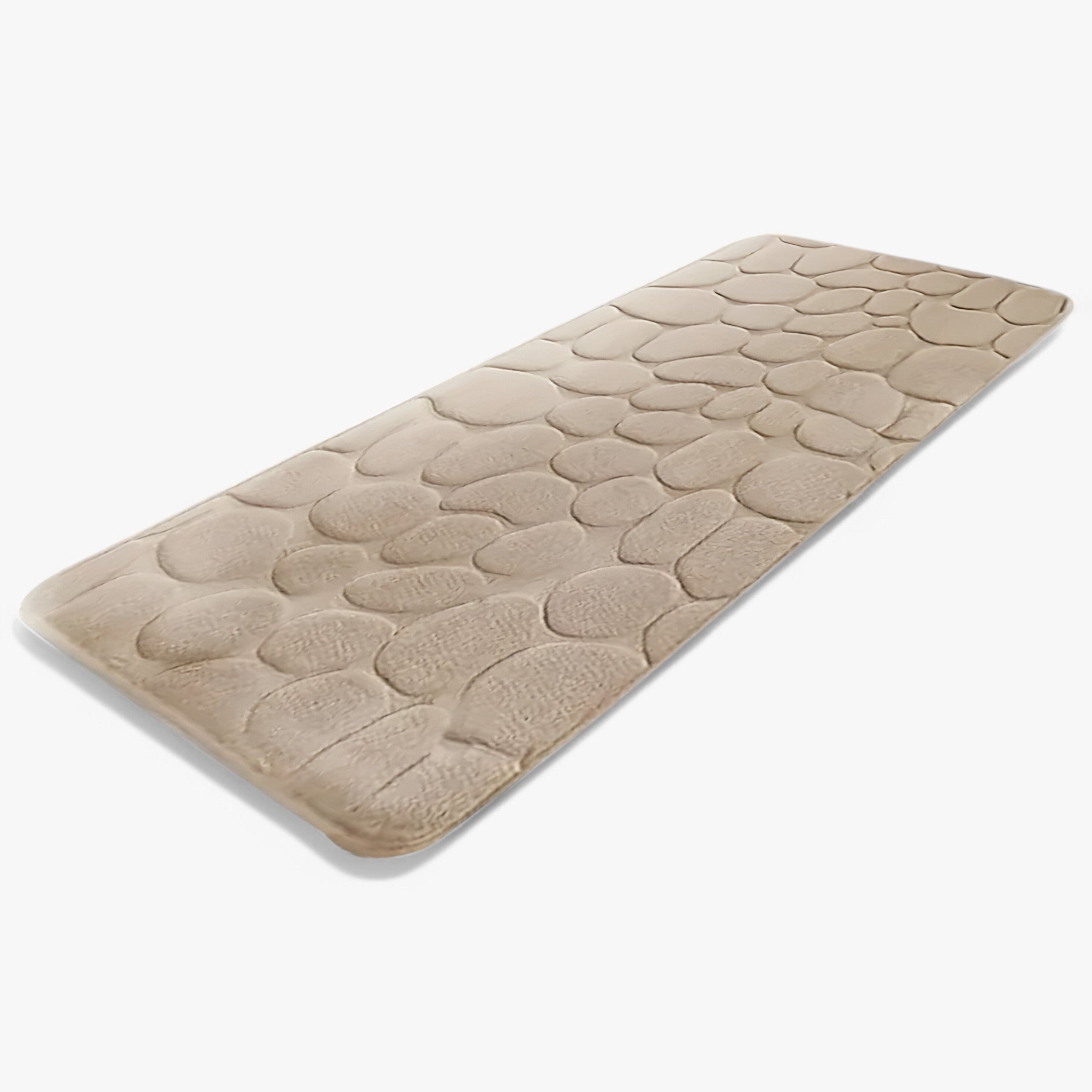 Sophie | Tappetino da bagno grande a strisce lunghe - lavabile in lavatrice - Albicocca 50x120cm - bath mats mats - Concept Palermo