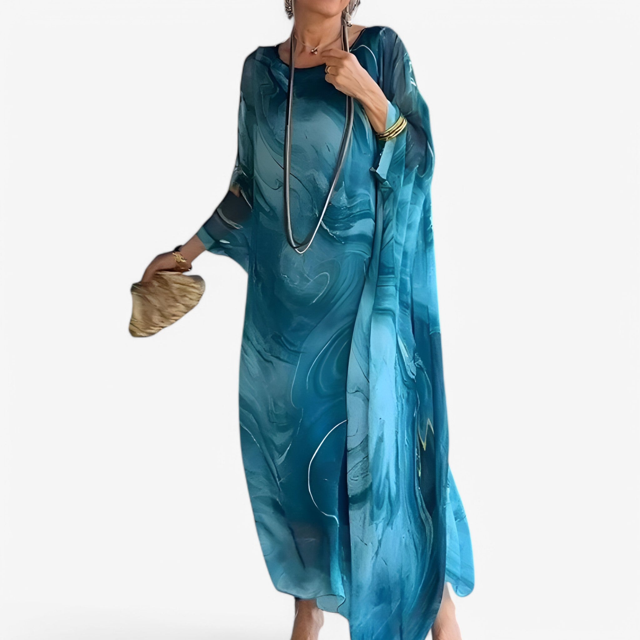 Celeste | Maxi abito in marmo - Unico ed elegante - - new - Concept Palermo