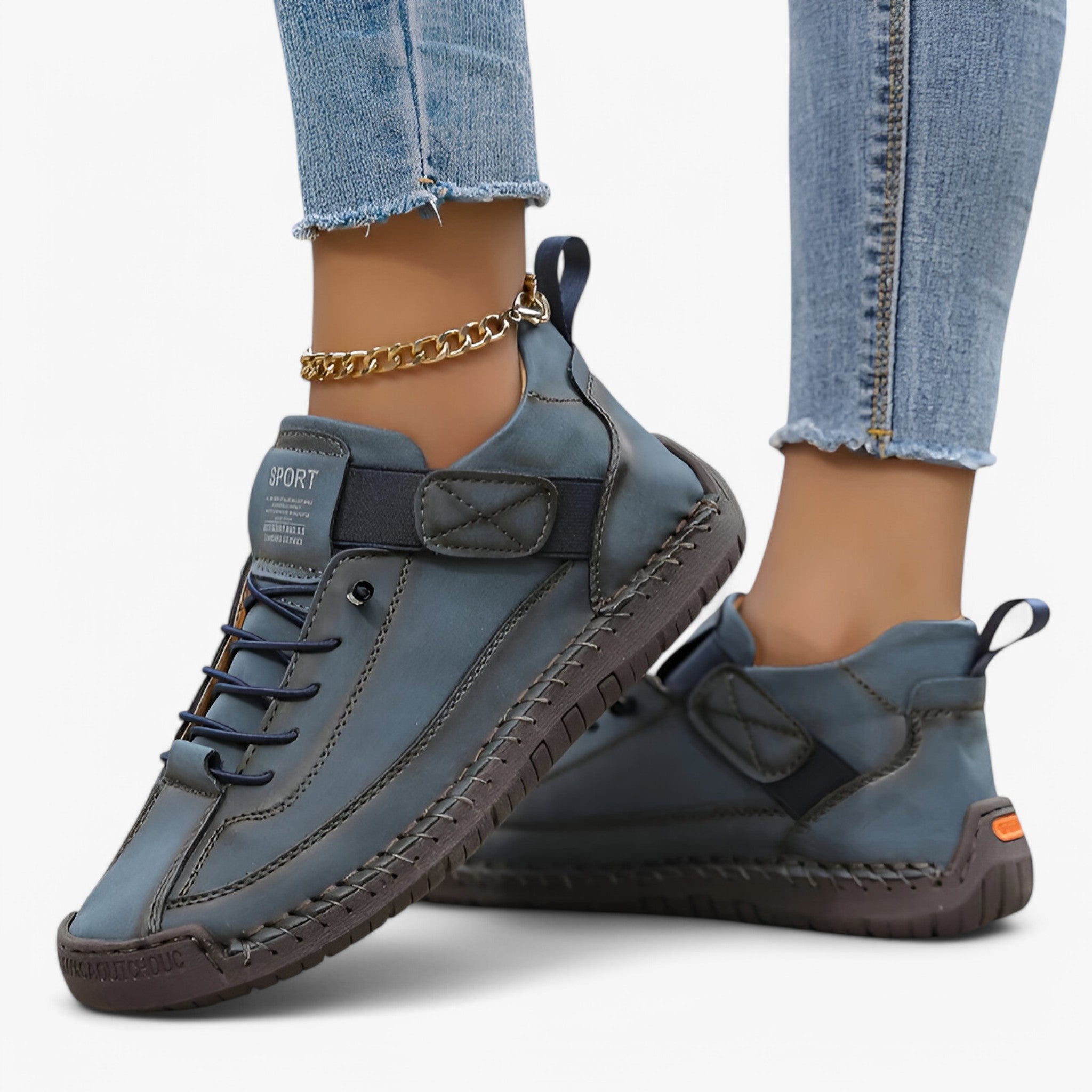 Erin | Scarpe comfort - Morbide e antiscivolo - Blu Marino - chaussure google - Concept Palermo
