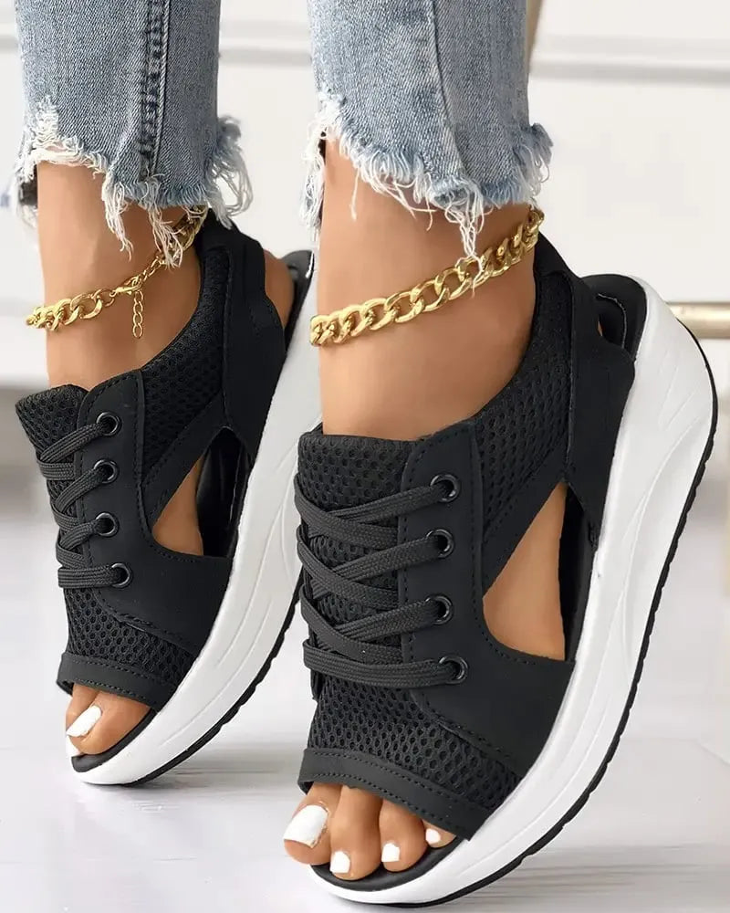 Elin | Sneakers da donna comode - Scarpe perfette per giorni stylish e confortevoli - Nero - shoes for women sneakers - Concept Palermo