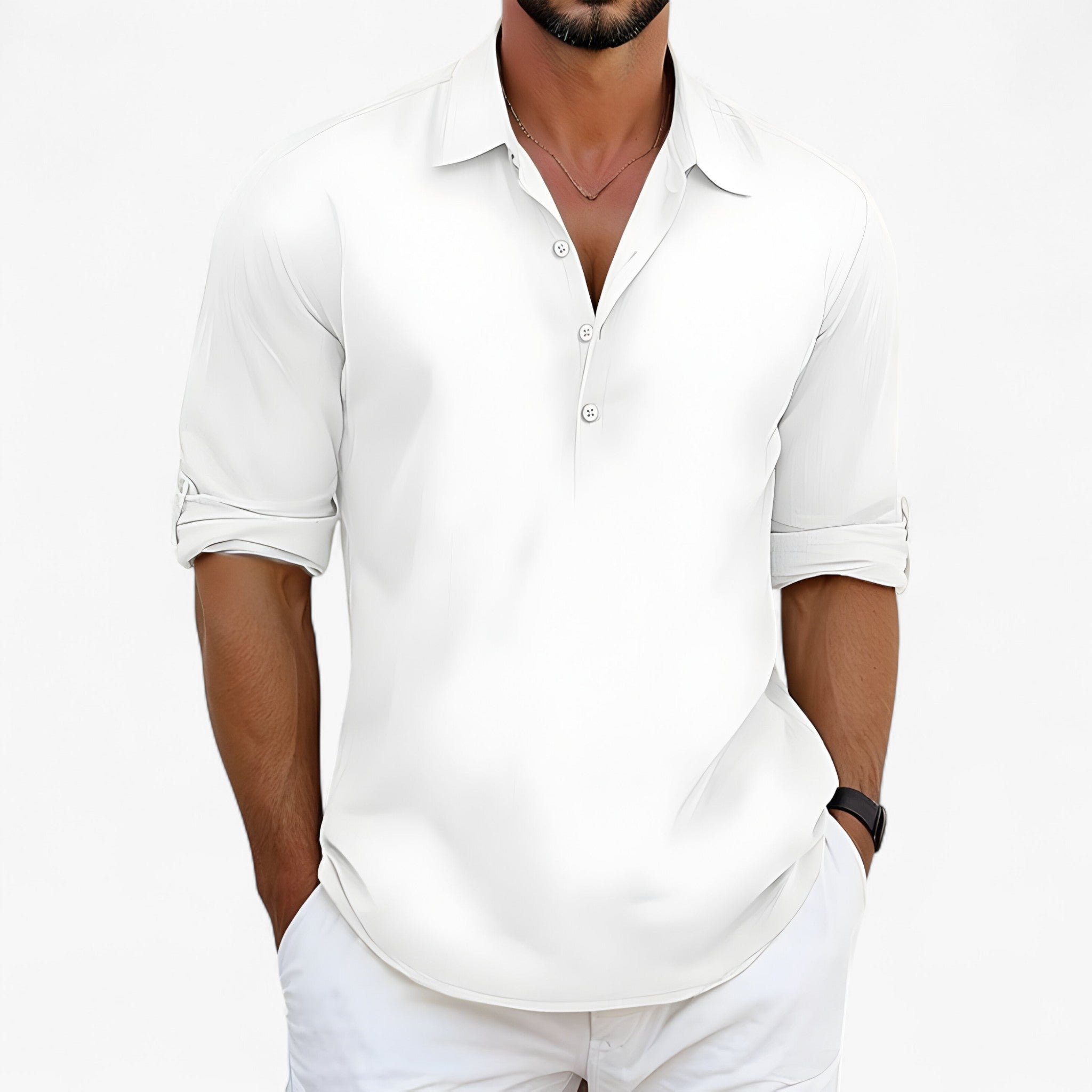 Luca - Camicia estiva - Bianco - men's summer outfit Shirts und Polos Summer - Concept Palermo