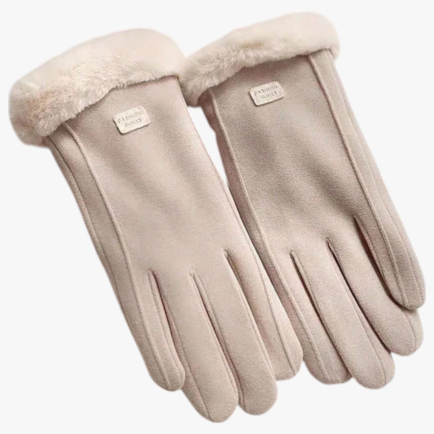 Aurora | Guanti Invernali da Ciclismo Donna Caldi, Foderati e Perfetti per Halloween - Beige Una Taglia - gloves winter gloves - Concept Palermo