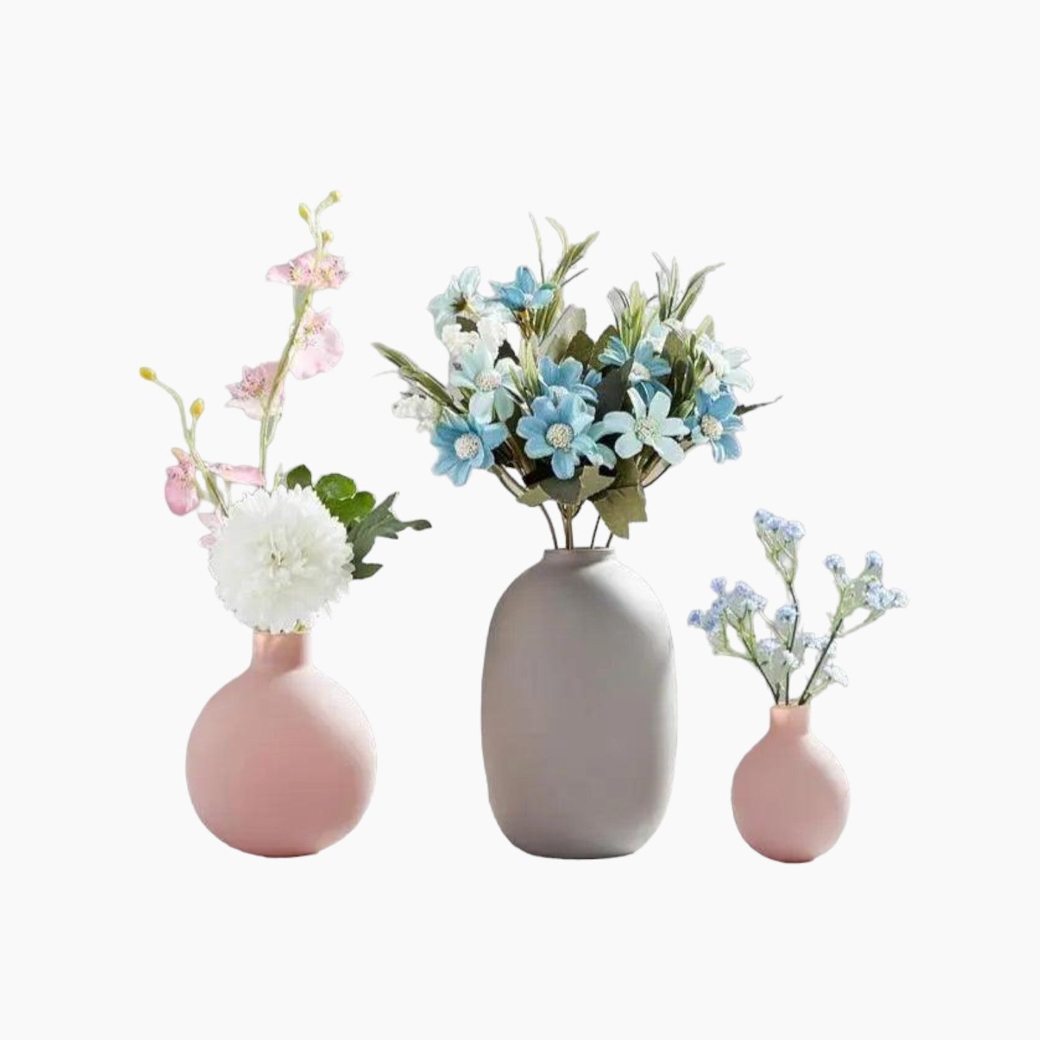 Collezione di Vasi in Ceramica Multi-Colore Elegante | Aggiorna la Tua Casa con un Design Minimalista Elegante - Tre-pak - Ceramics Decor Kitchen Vases - Concept Palermo