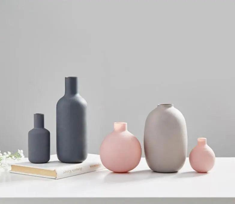 Collezione di Vasi in Ceramica Multi-Colore Elegante | Aggiorna la Tua Casa con un Design Minimalista Elegante - - Ceramics Decor Kitchen Vases - Concept Palermo