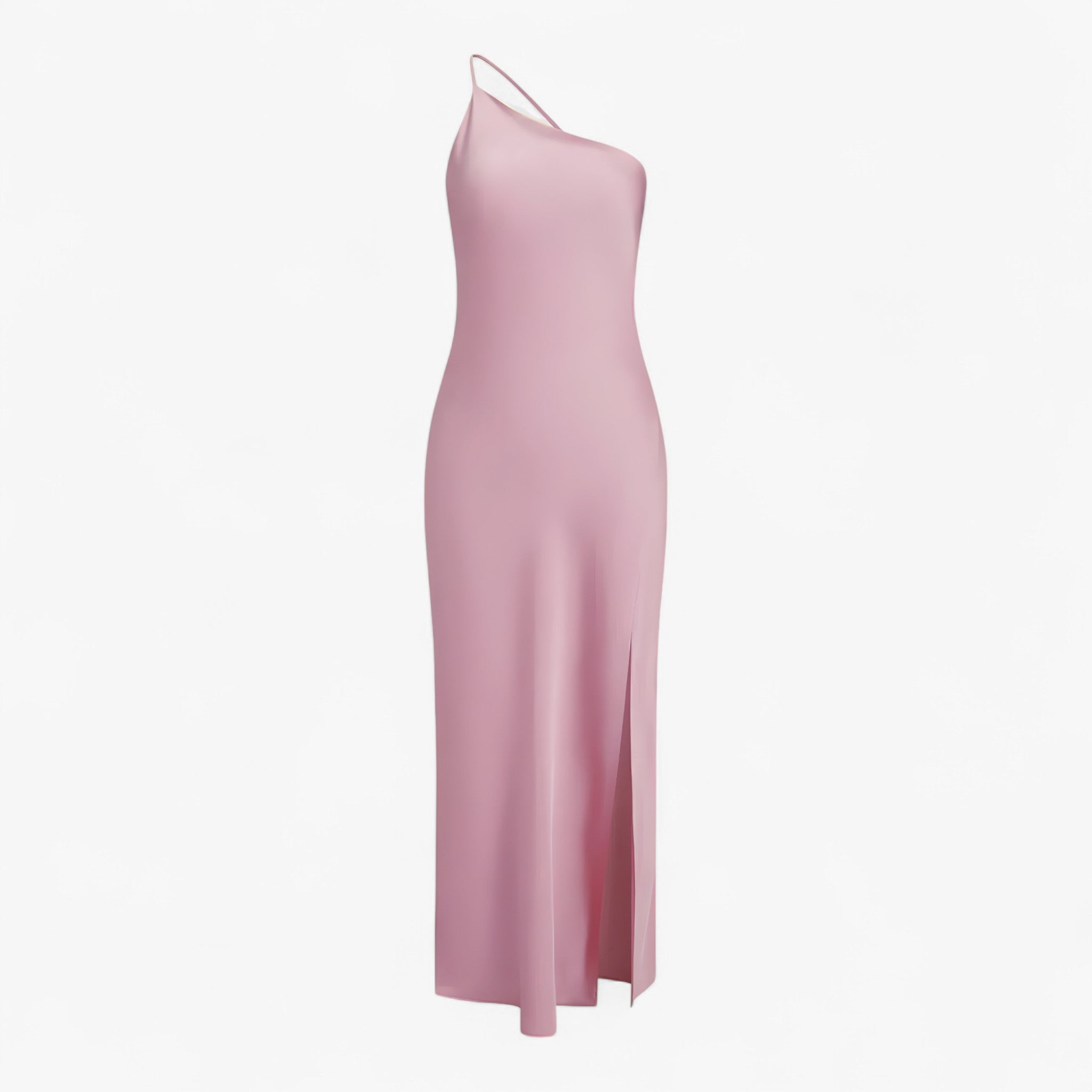 Jenny | Abito Lungo in Satin Moonlight - Rosa - - Concept Palermo