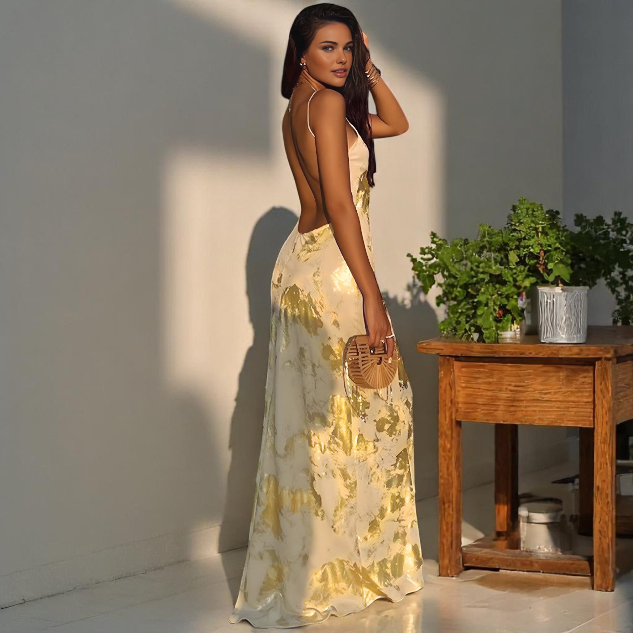 Sofia | Abito da sera in seta - - casual dresses DRESS dresses-ai elegant dresses female dress new shop now women - Concept Palermo