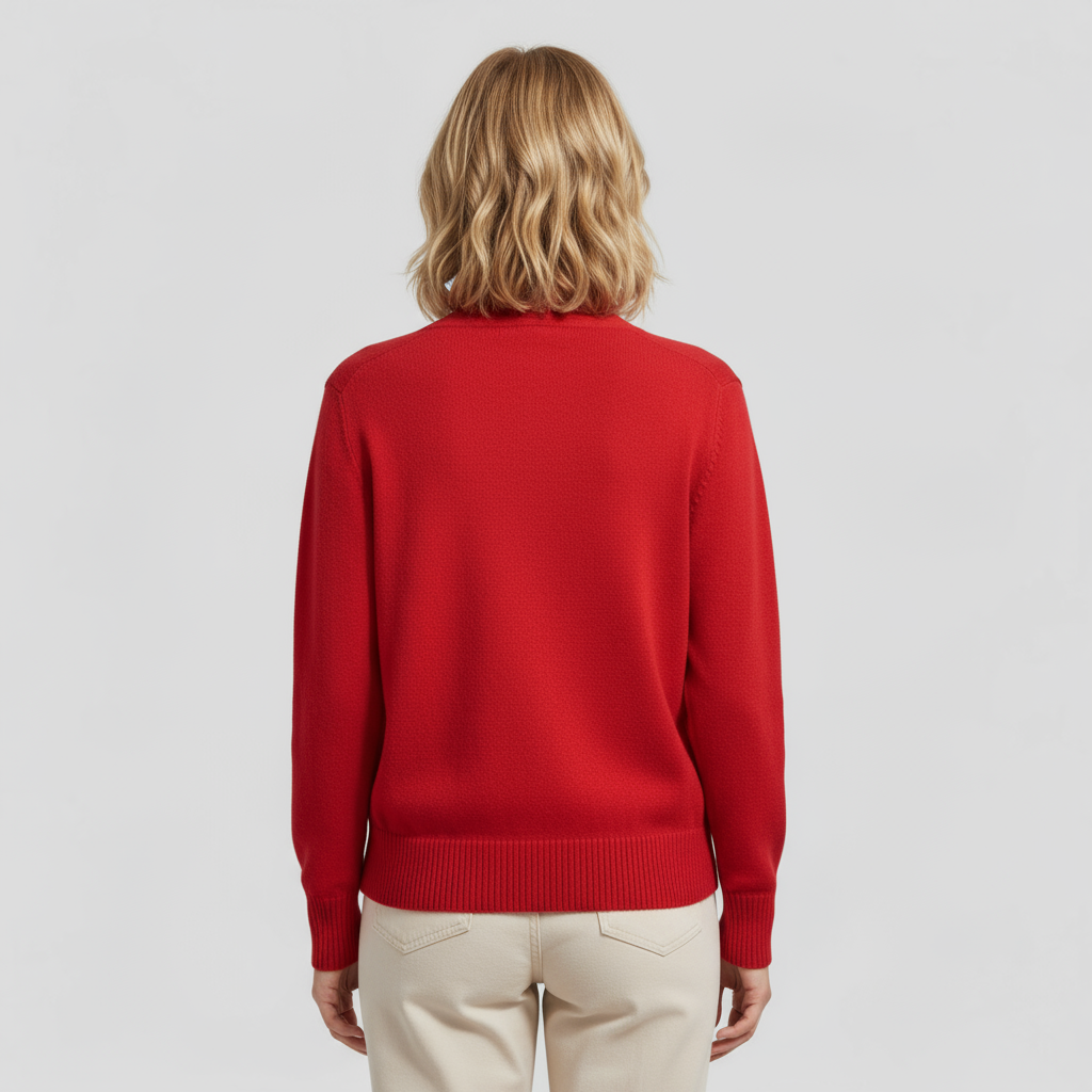 Doretta | Pullover Donna in Lana Pura con Bottoni - - abbigliamento donna bottoni casual comfort H-line inverno lana maniche lunghe pullover stile - Concept Palermo