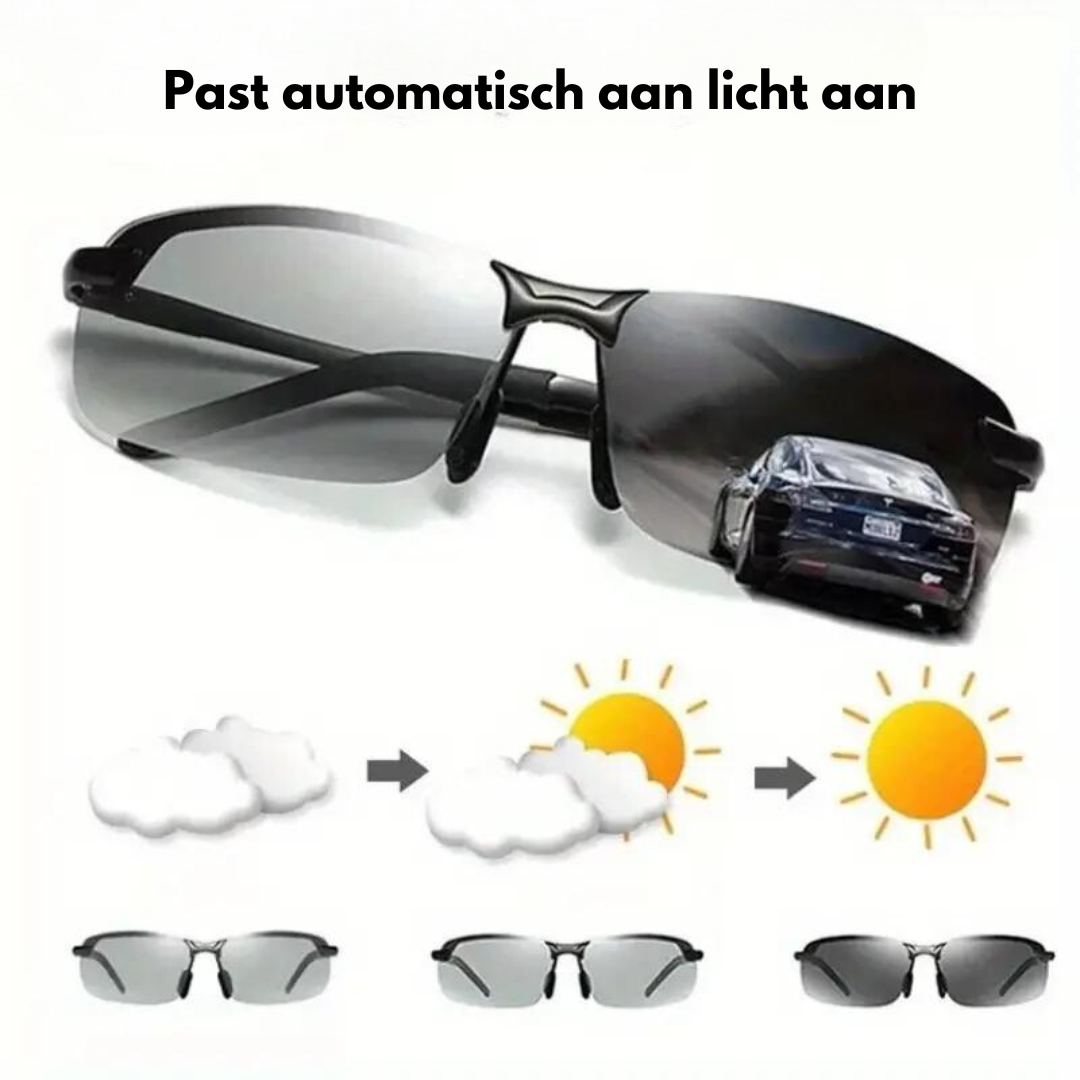 Occhiali da sole fotocromatici - Made for in the car - - Beschermende eyewear Comfortabele bril Dagelijkse zonnebril Fotochromatische zonnebril Koplampbescherming Lichtomstandigheden aanpasbaar Nachtzichtbril new_for_google_may UV-bescherming Veiligheidsbril - Concept Palermo