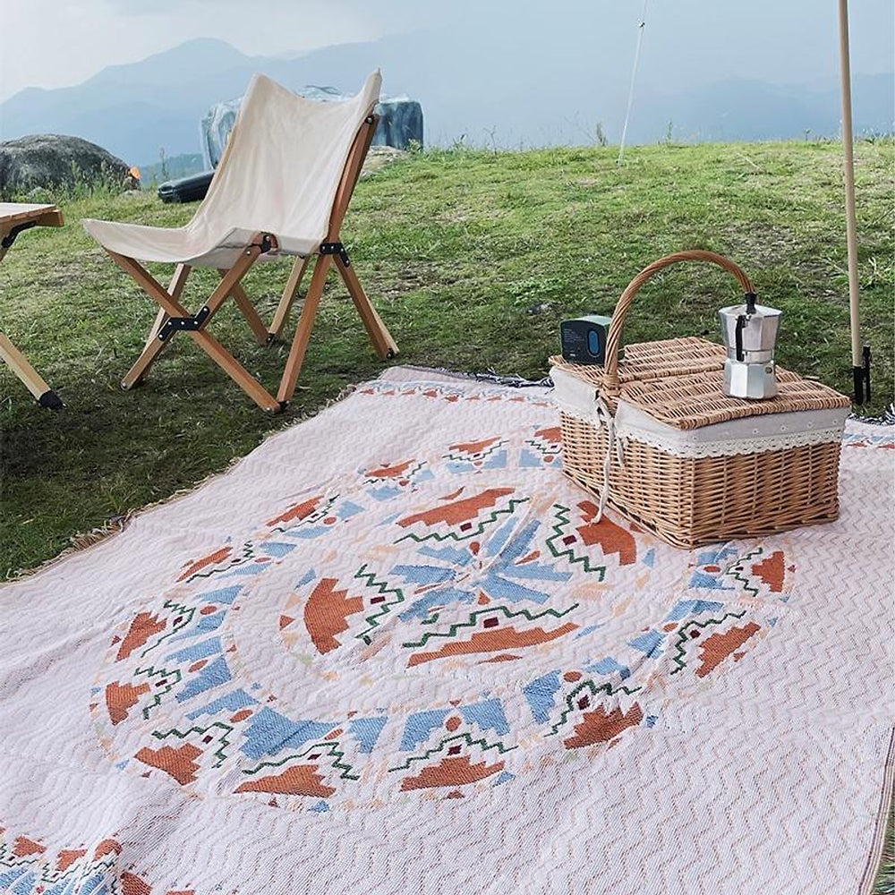 Boho Picnic Blanket | Una coperta bohémien alla moda per le tue attività all'aperto - - Blankets picnic cloth pinic blankets - Concept Palermo