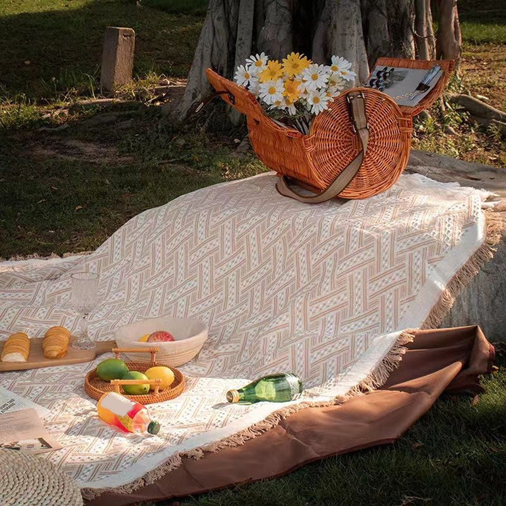 Boho Picnic Blanket | Una coperta bohémien alla moda per le tue attività all'aperto - - Blankets picnic cloth pinic blankets - Concept Palermo