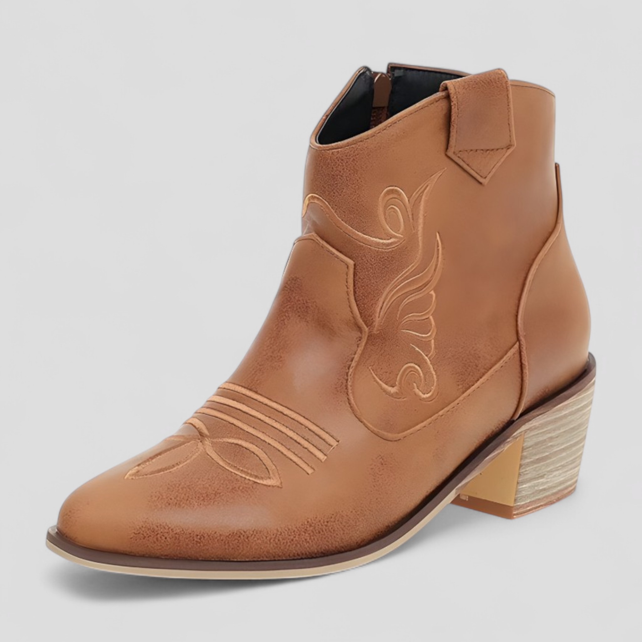 Isabel | Stivali da cowboy invernali a punta per le stagioni fredde - Marrone - BOOTS Boots & Shoes - Concept Palermo