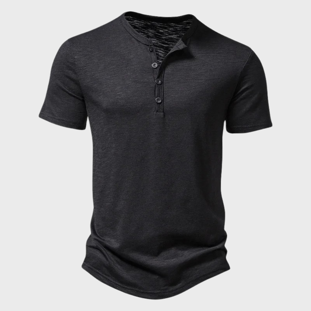 TOM | Camicia da uomo - Comfort e stile per ogni occasione - Nero - men T-shirts men - Concept Palermo