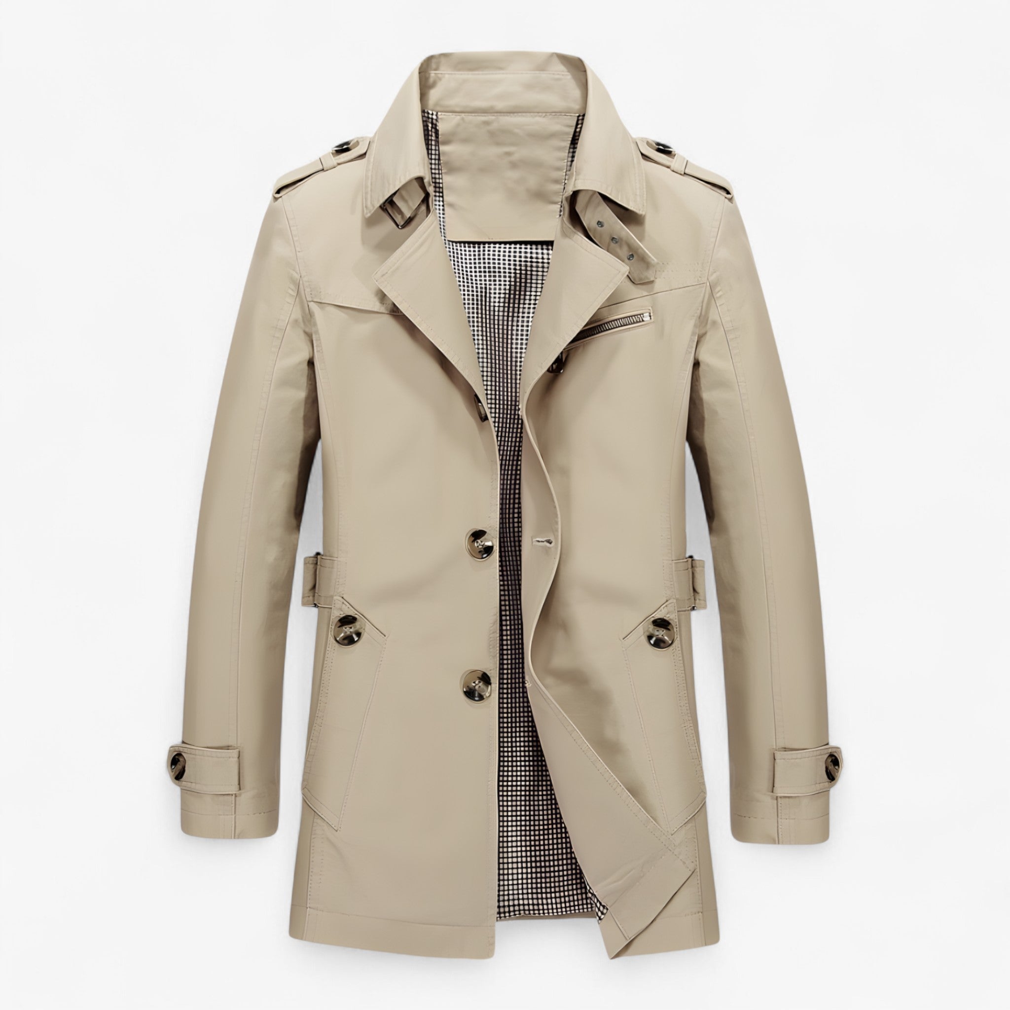 Jess | Cappotto in Cotone - Khaki - coats jacket for men Jackets & Coats - Concept Palermo