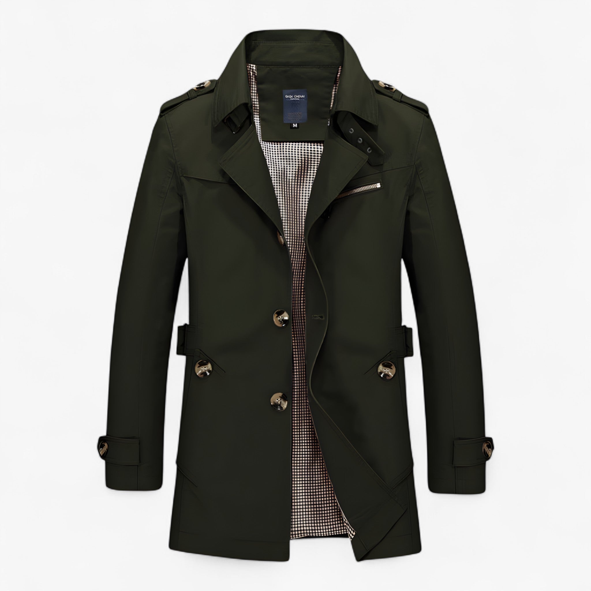 Jess | Cappotto in Cotone - Verde militare - coats jacket for men Jackets & Coats - Concept Palermo
